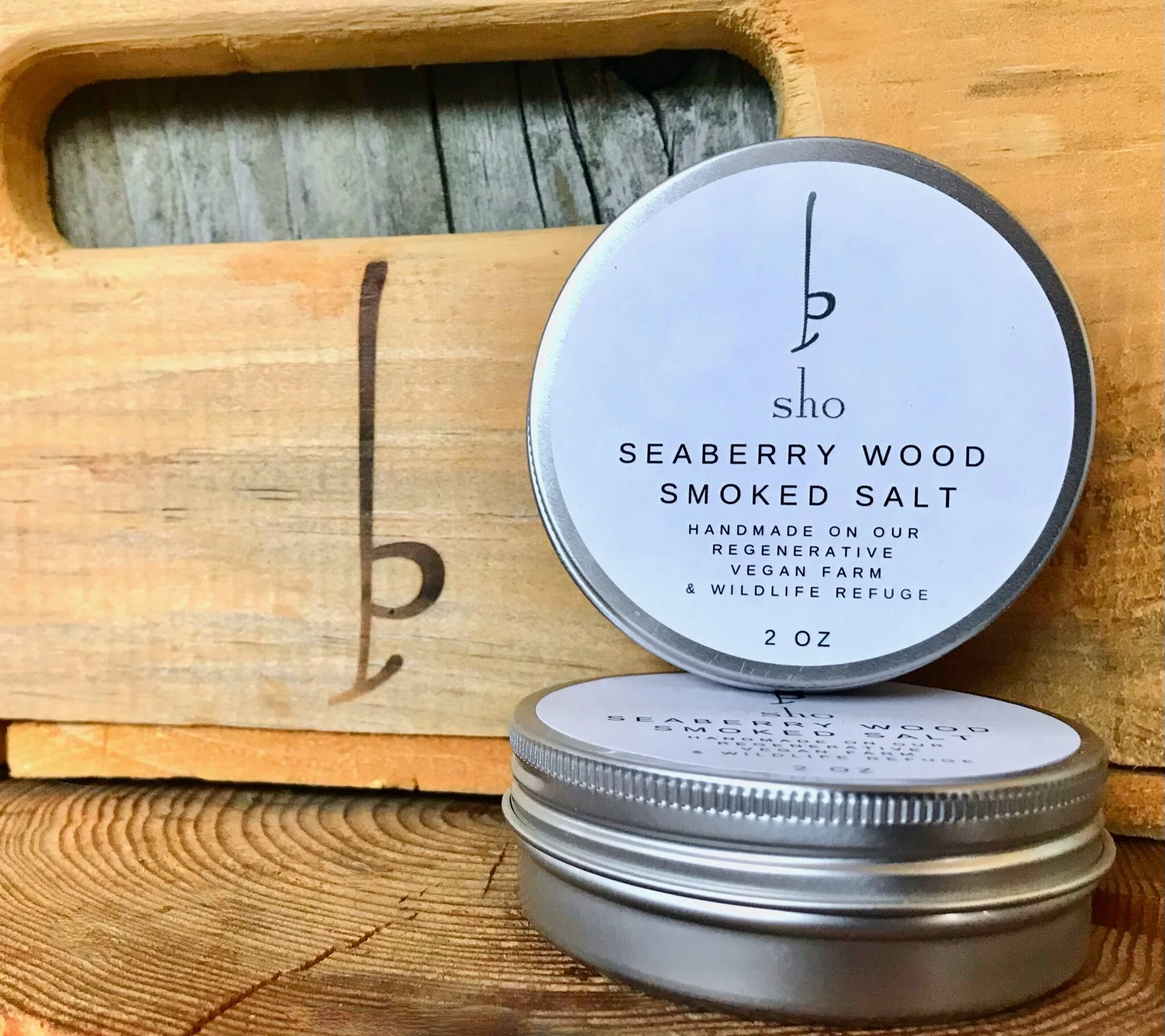 Seaberry Wood Smoked Salt 2oz