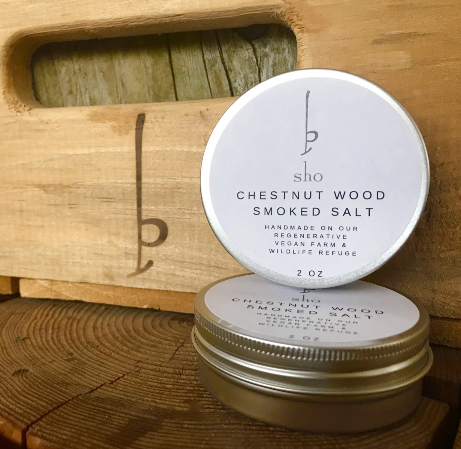 Chestnut Wood Smoked Salt 2oz