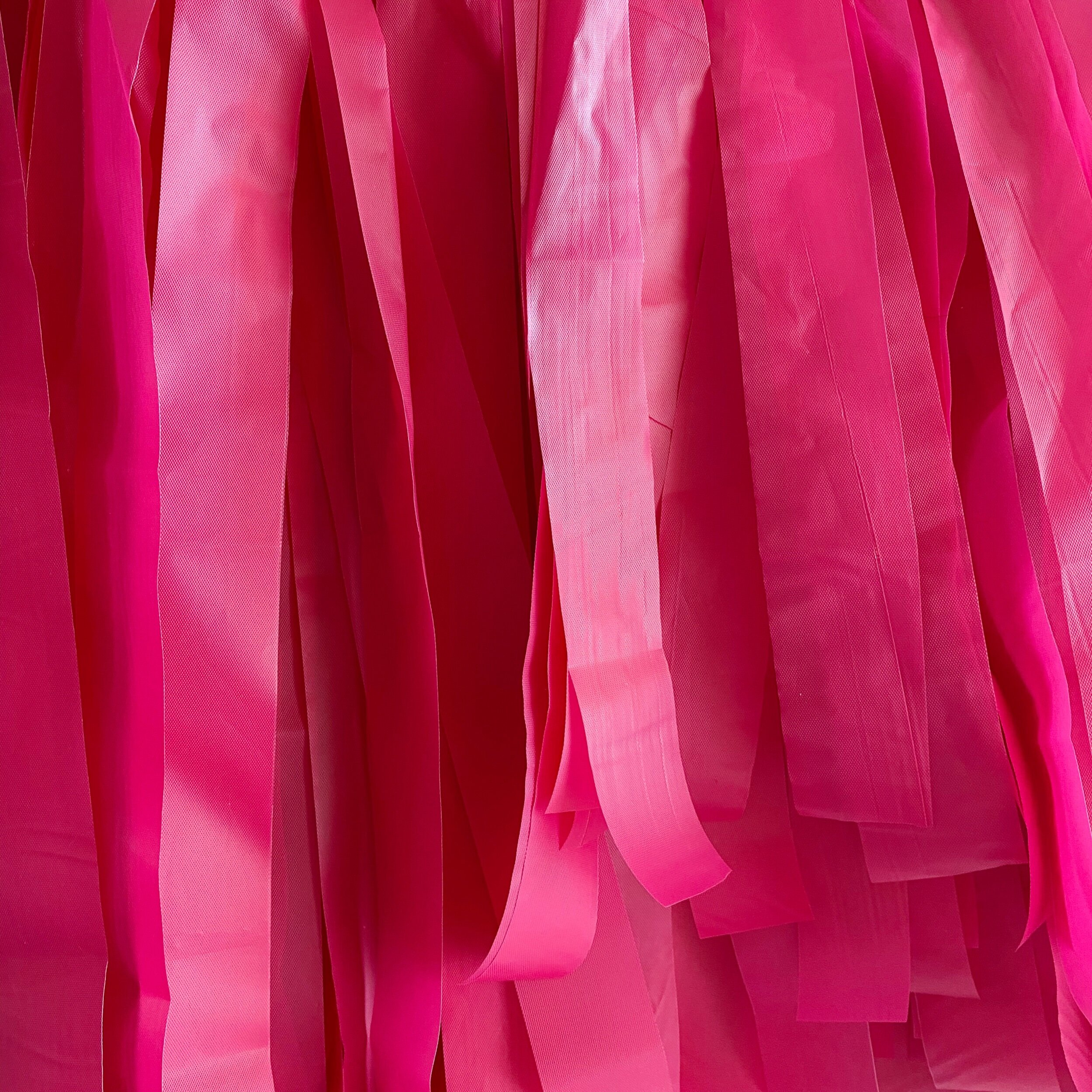 9ft Hot Pink Tissue Paper Fringe Garland