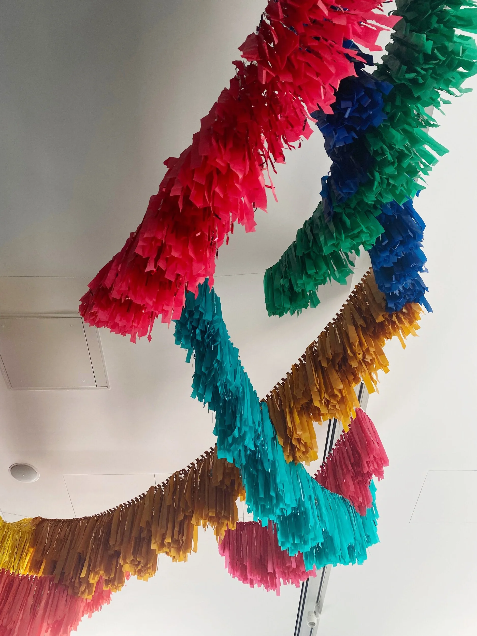 South Congress hotel wedding decor streamer fringe