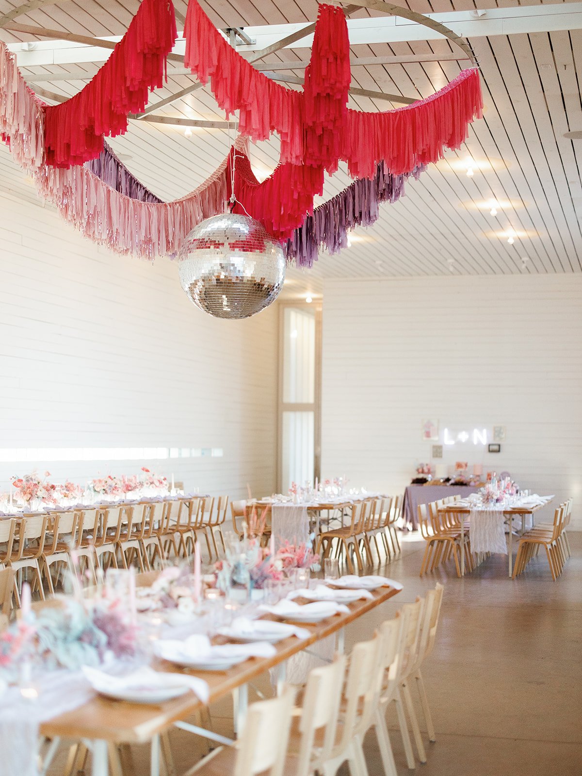 disco streamer fringe wedding reception12.jpg