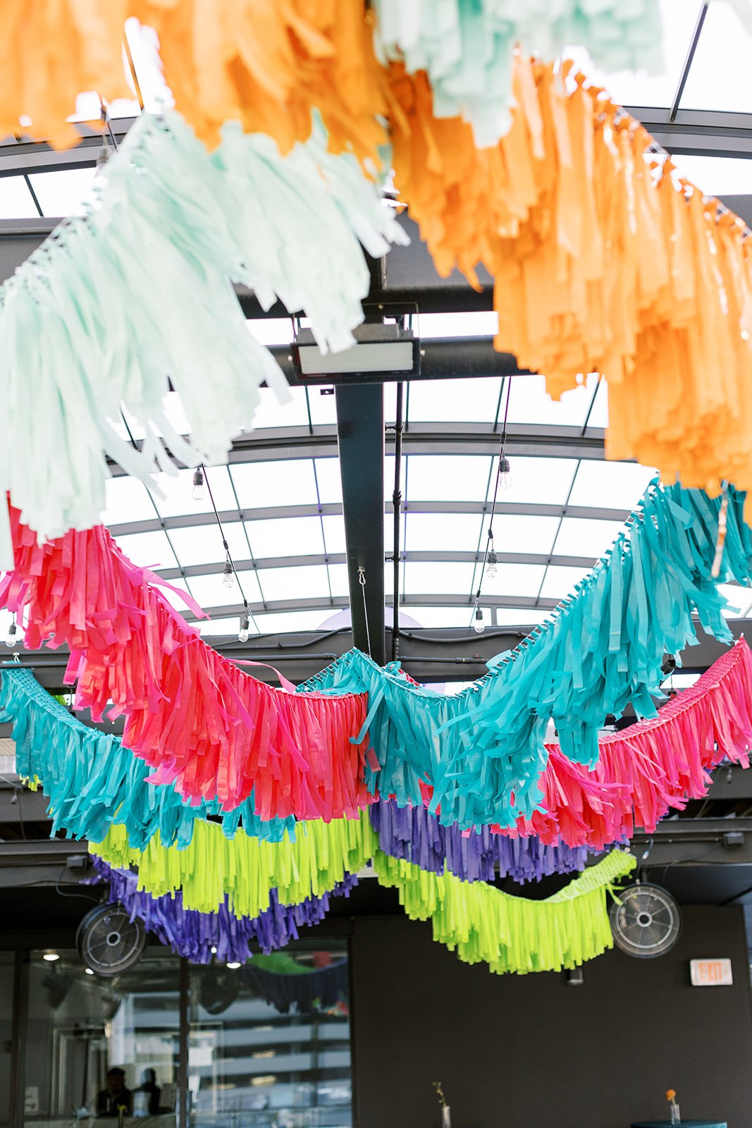 multi colored streamer fringe wedding20.jpg