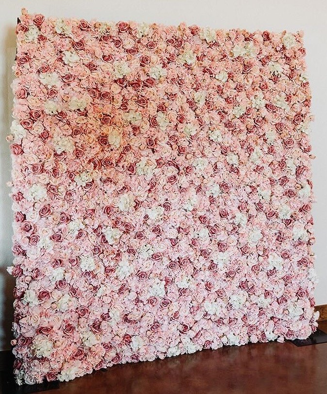 Pink Flower Wall