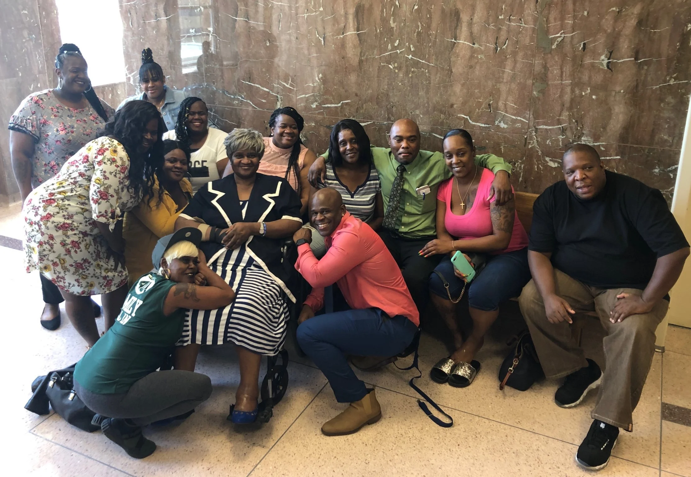 Family & Friends of Corey Atchison, Tulsa County Courthouse