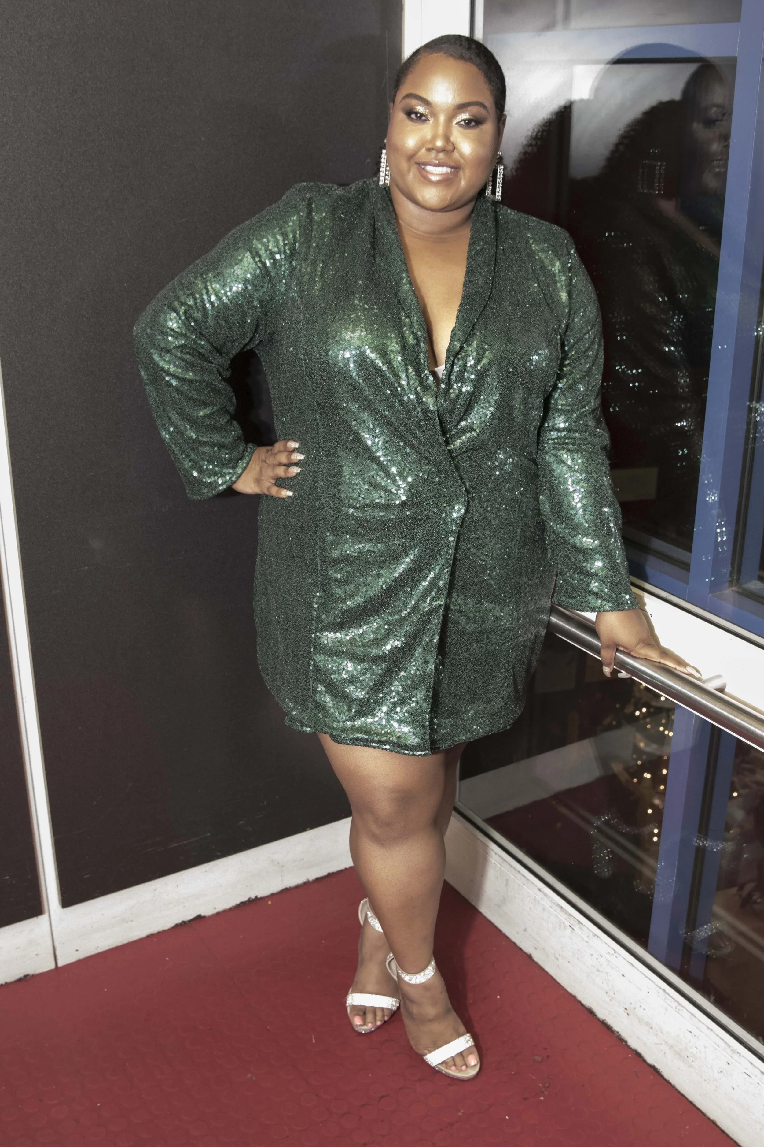 The JD Series in Pretty Little Thing Sequin Blazer Dress