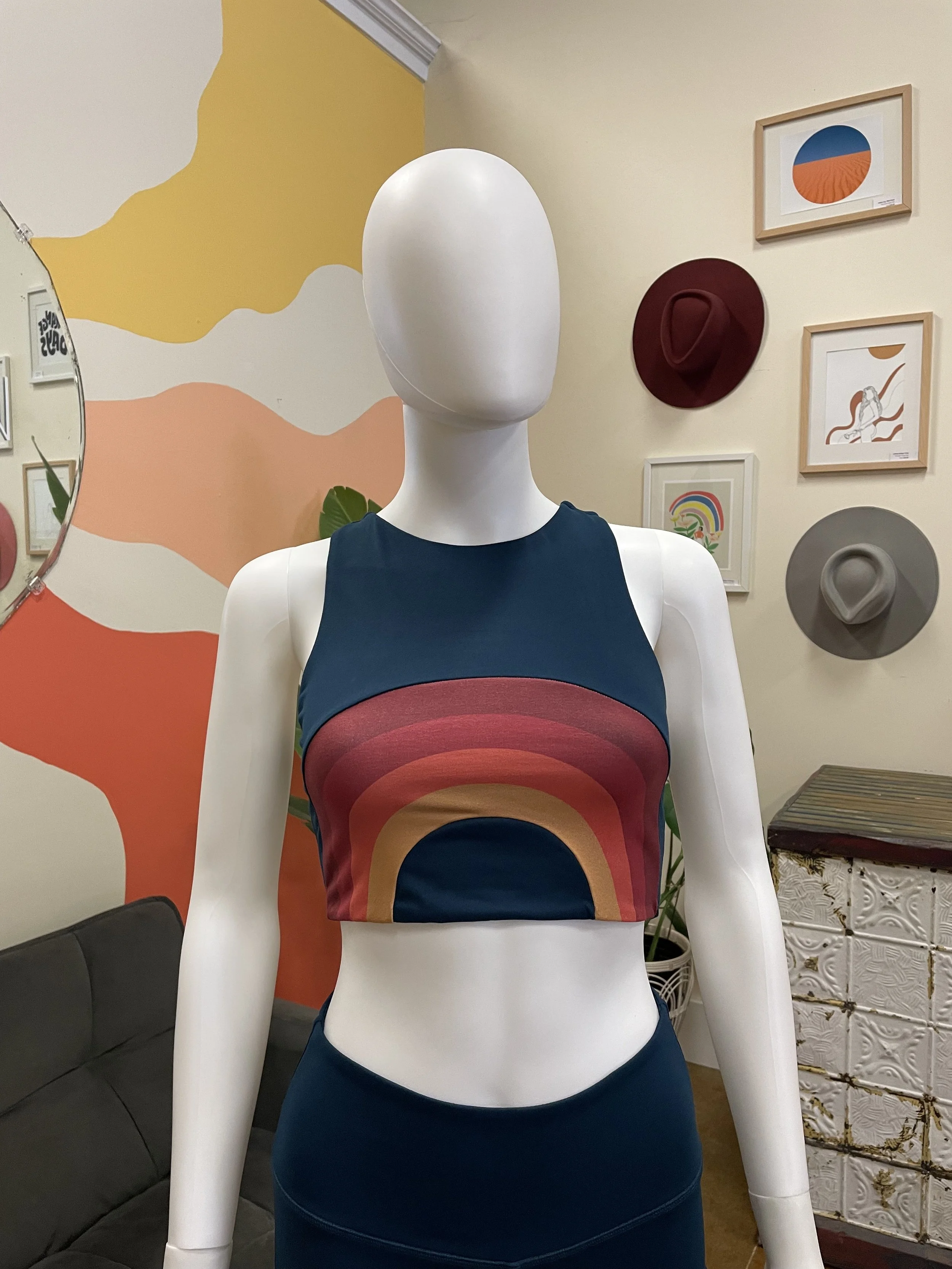 Good Vibes Rainbow Crop Top