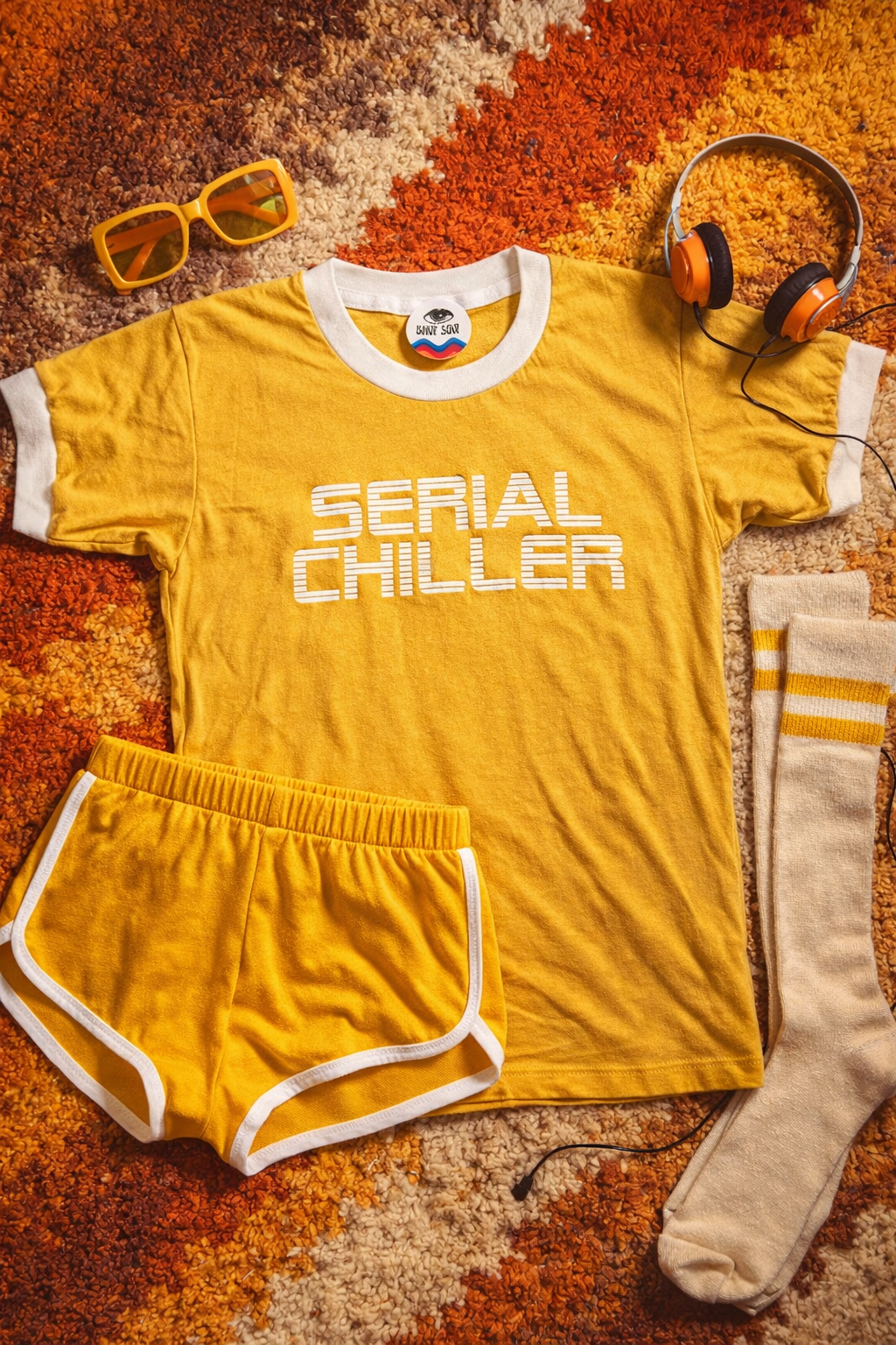 Serial Chiller Retro Ringer Shirt