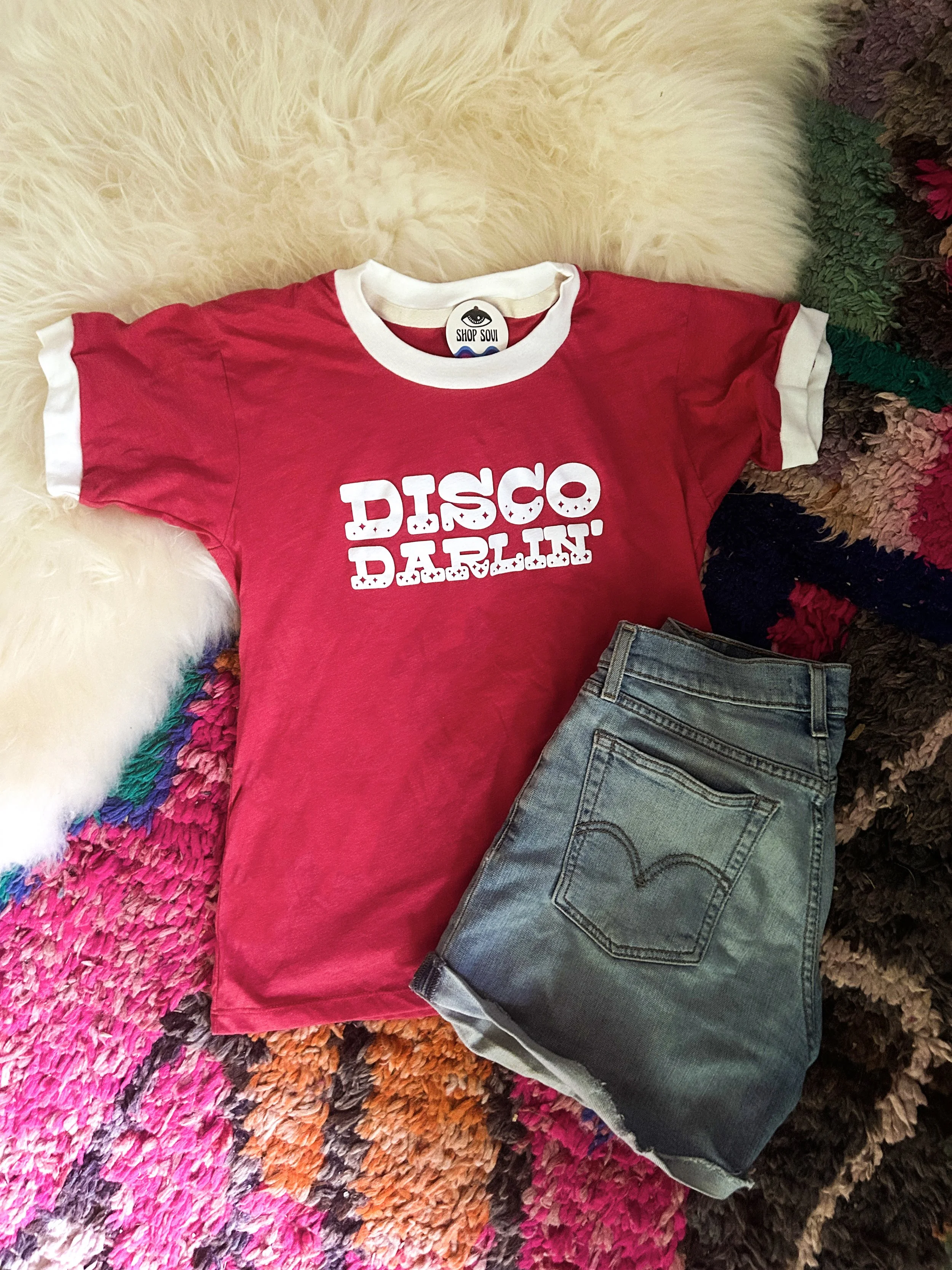 Disco Darlin - Retro Ringer Tee