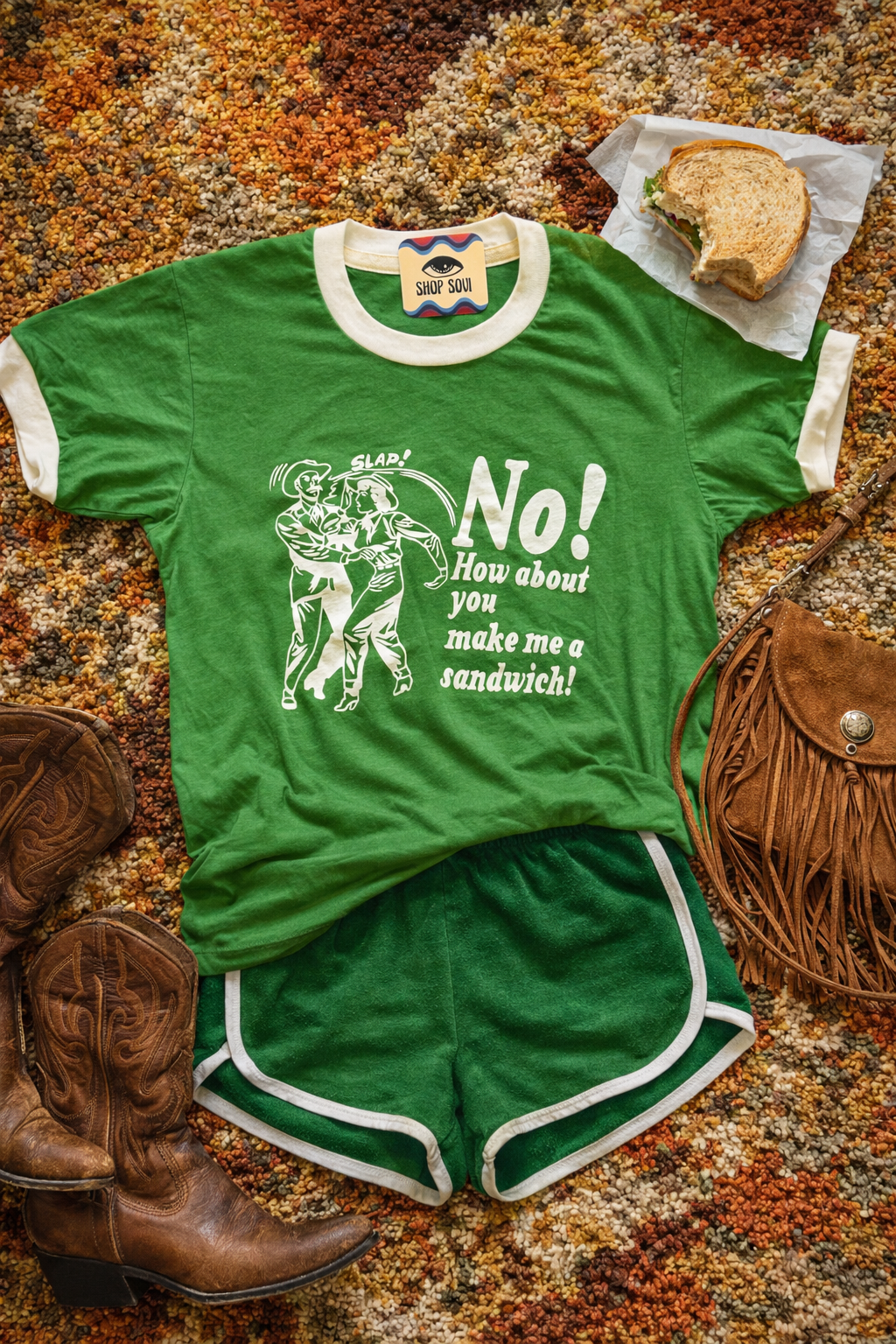 No! How About You Make Me A Sandwich! - Retro Ringer Tee