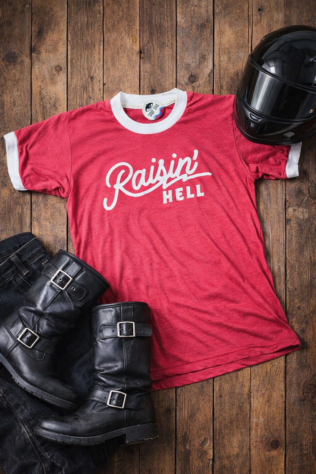 Raisin' Hell Ringer Tee