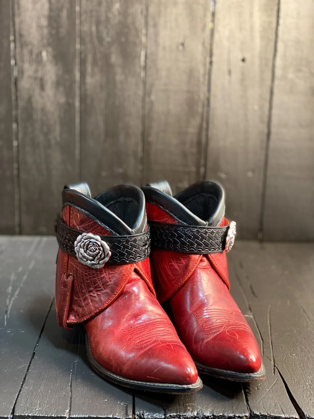 Women US 7, Custom Code West boots — FauxyFurr Vintage +  display picture 1