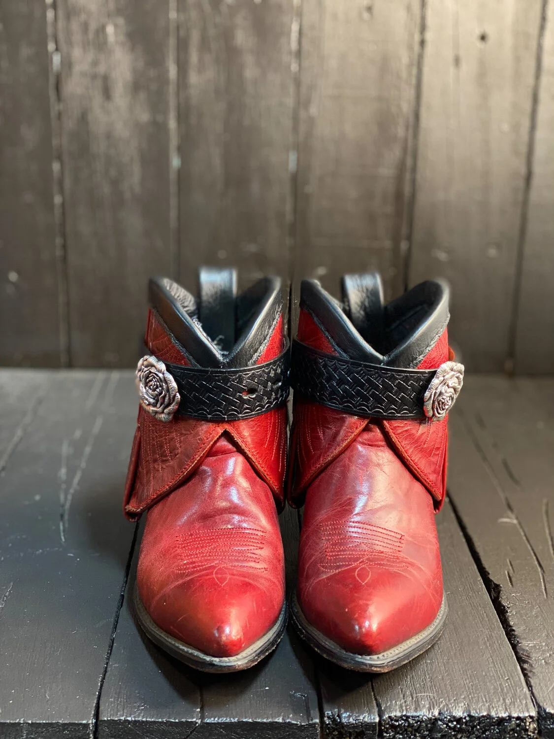 Women US 7, Custom Code West boots — FauxyFurr Vintage + Handmade
