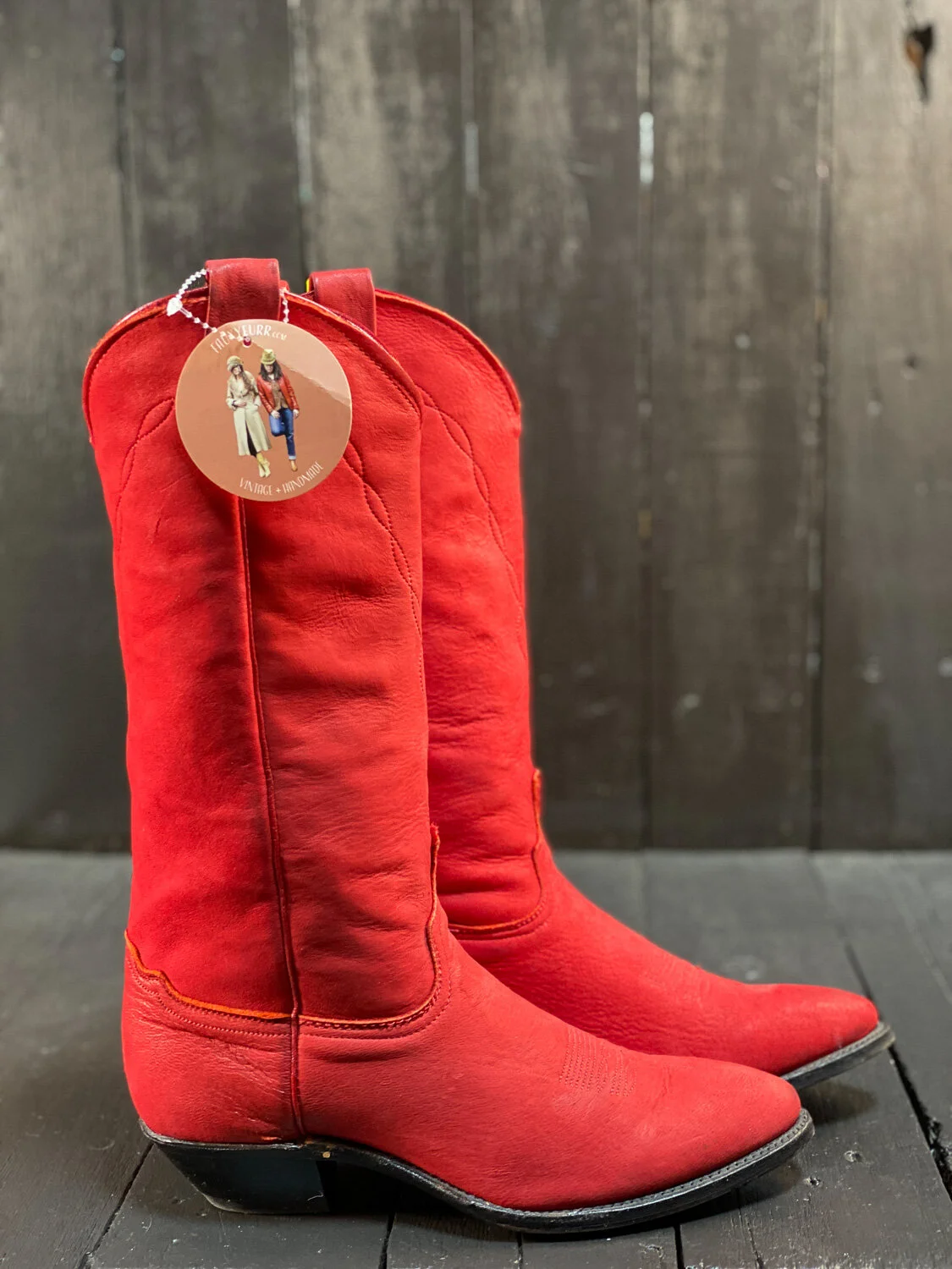 Womens US 8.5, Abilene Boots, Deer Skin 
