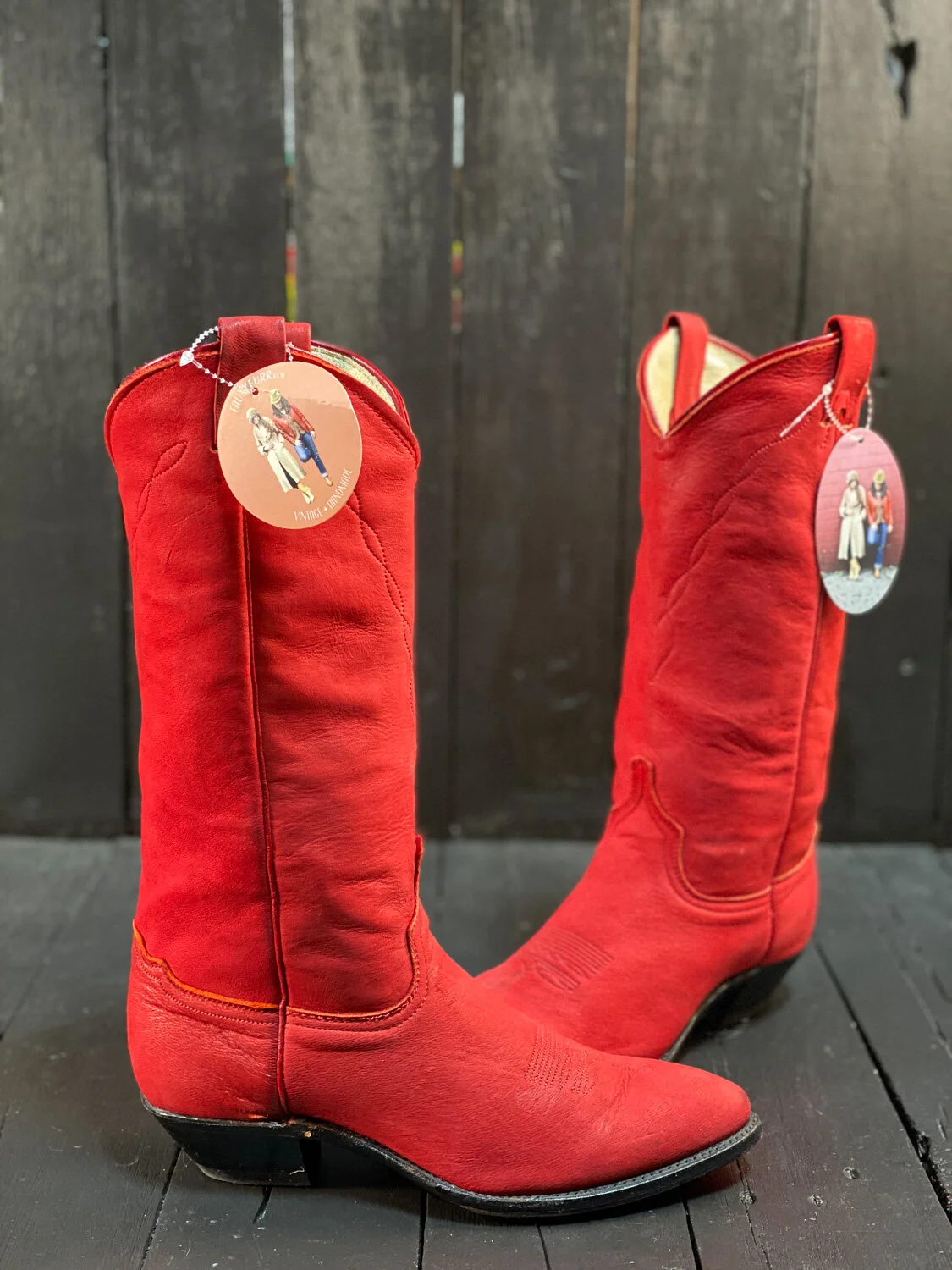 Womens US 8.5, Abilene Boots, Deer Skin 
