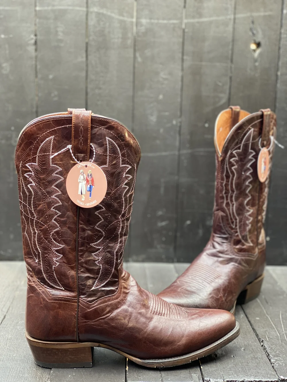 Mens 13, Dan Post Boots — FauxyFurr Vintage + Handmade display picture 2