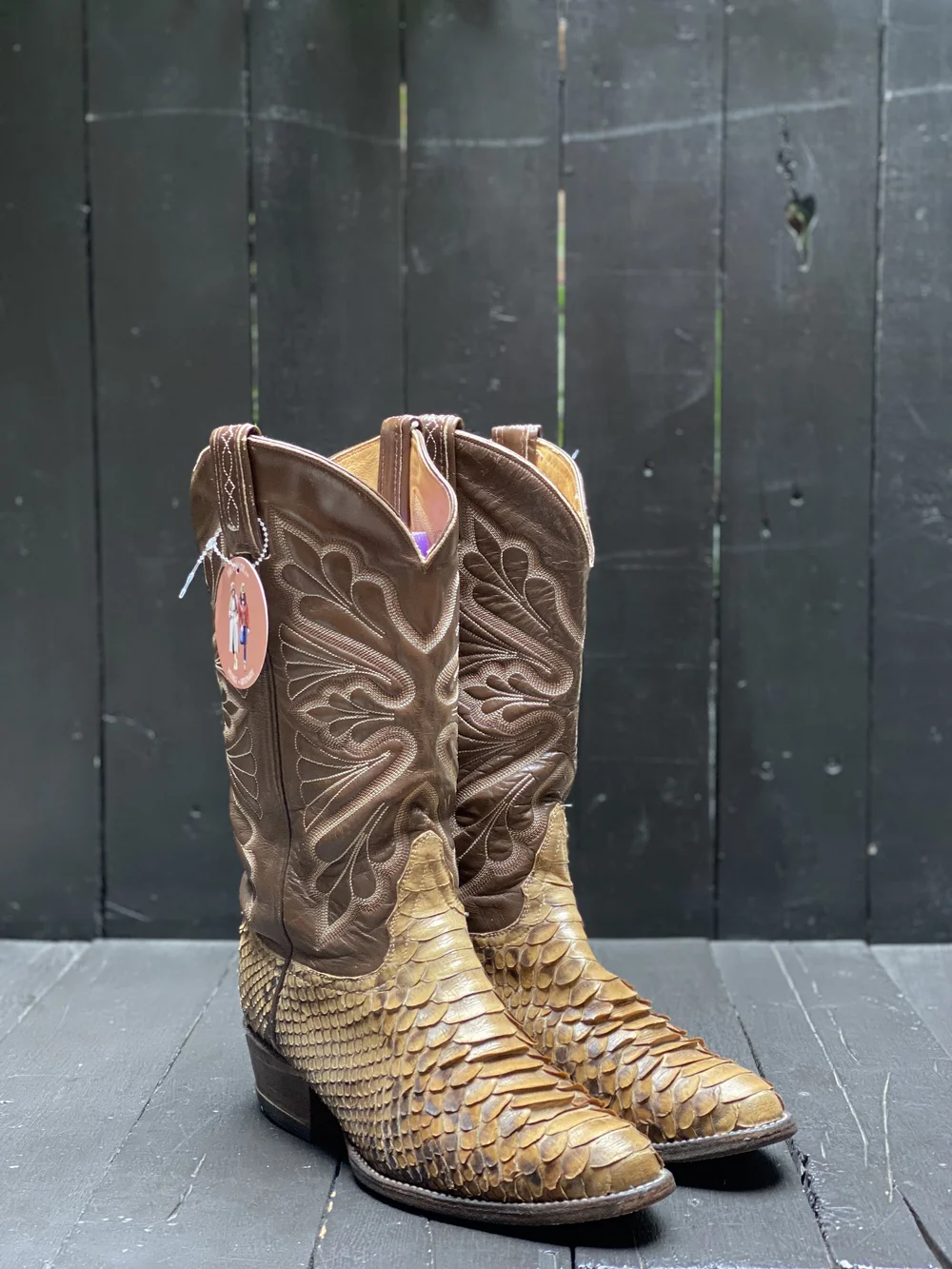 Tony Lama Vintage Brown Chukka Boots Vintage Tony Lama Brown Leather Western Boots Mens Size 9D  main image 4