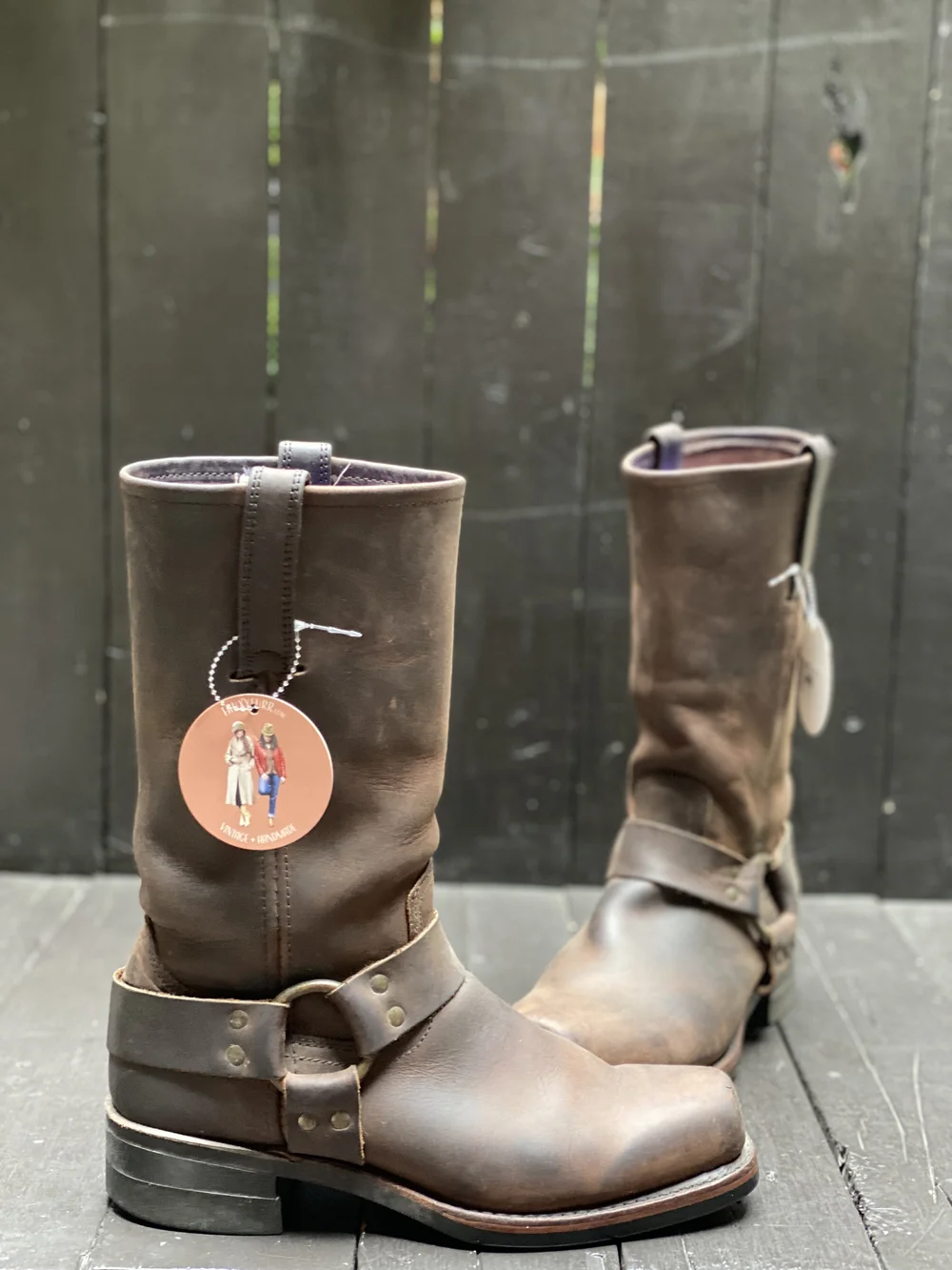 Mens 8.5, Frye Boots — FauxyFurr Vintage + Handmade display picture 1