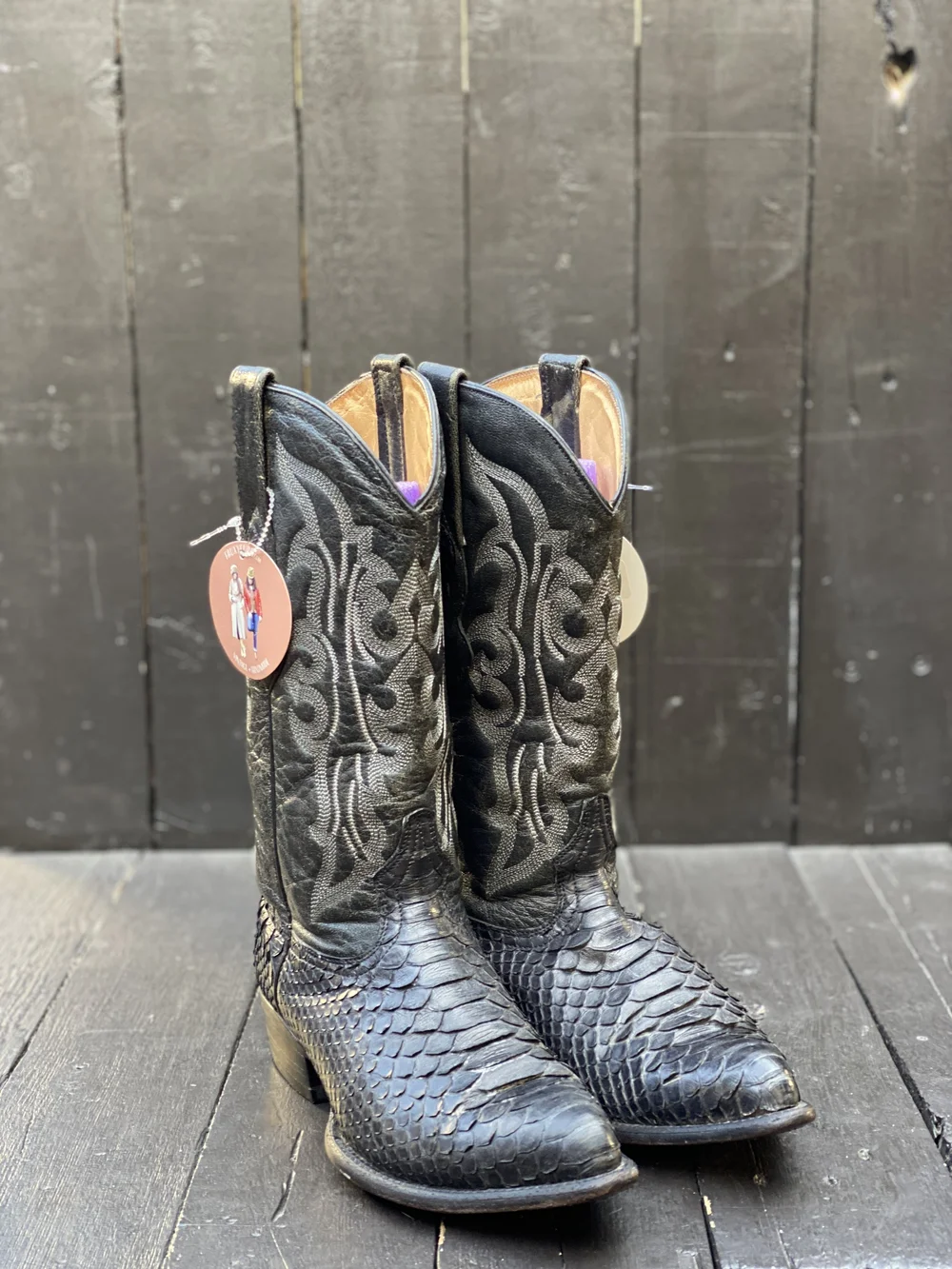 Womens Snake Skin Boots — FauxyFurr Vintage Handmade