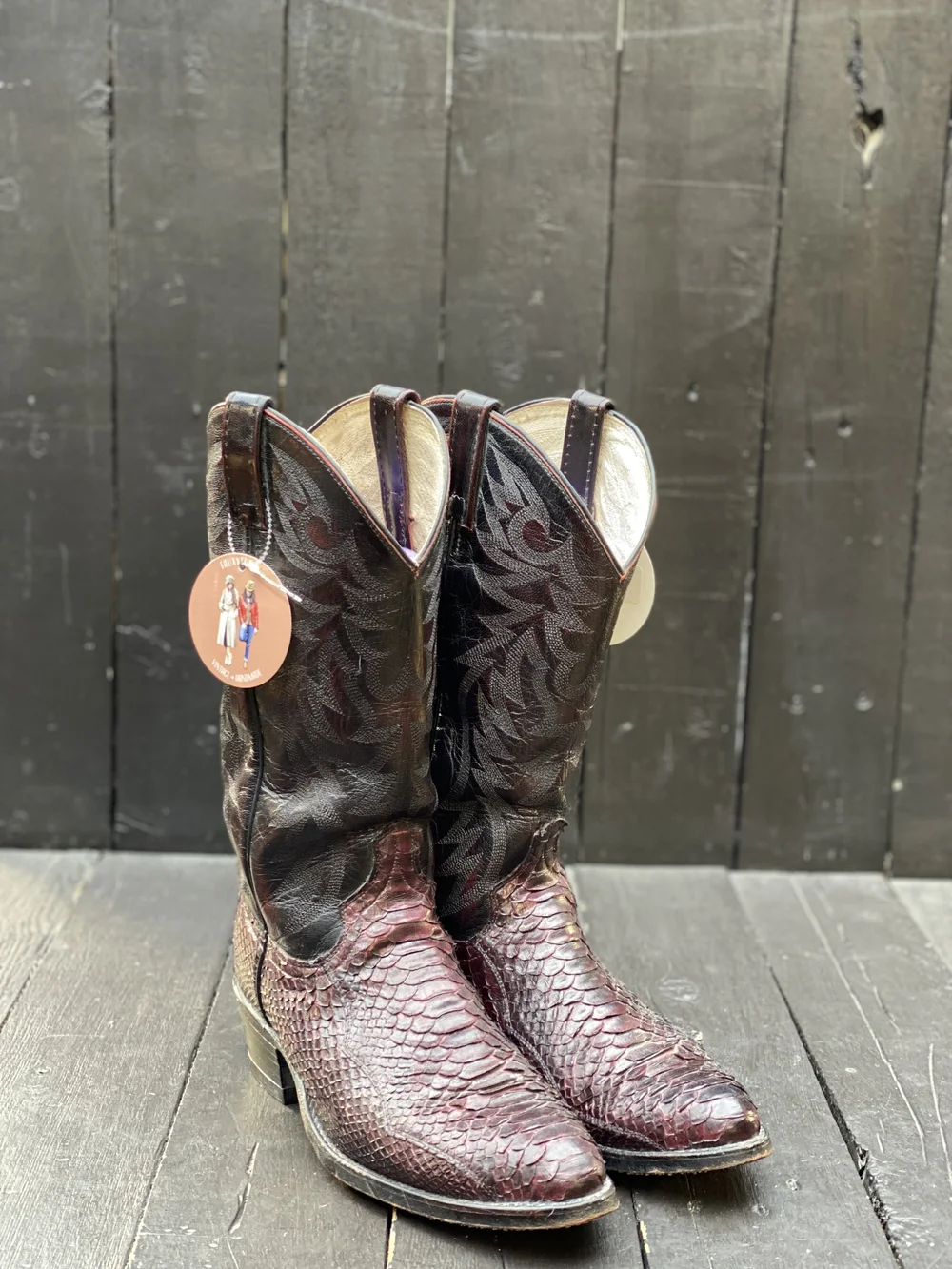 Don post 8.5 mens boots RARE? Dan Post Embroidered Lasso Riata Braided Leather  main image 4