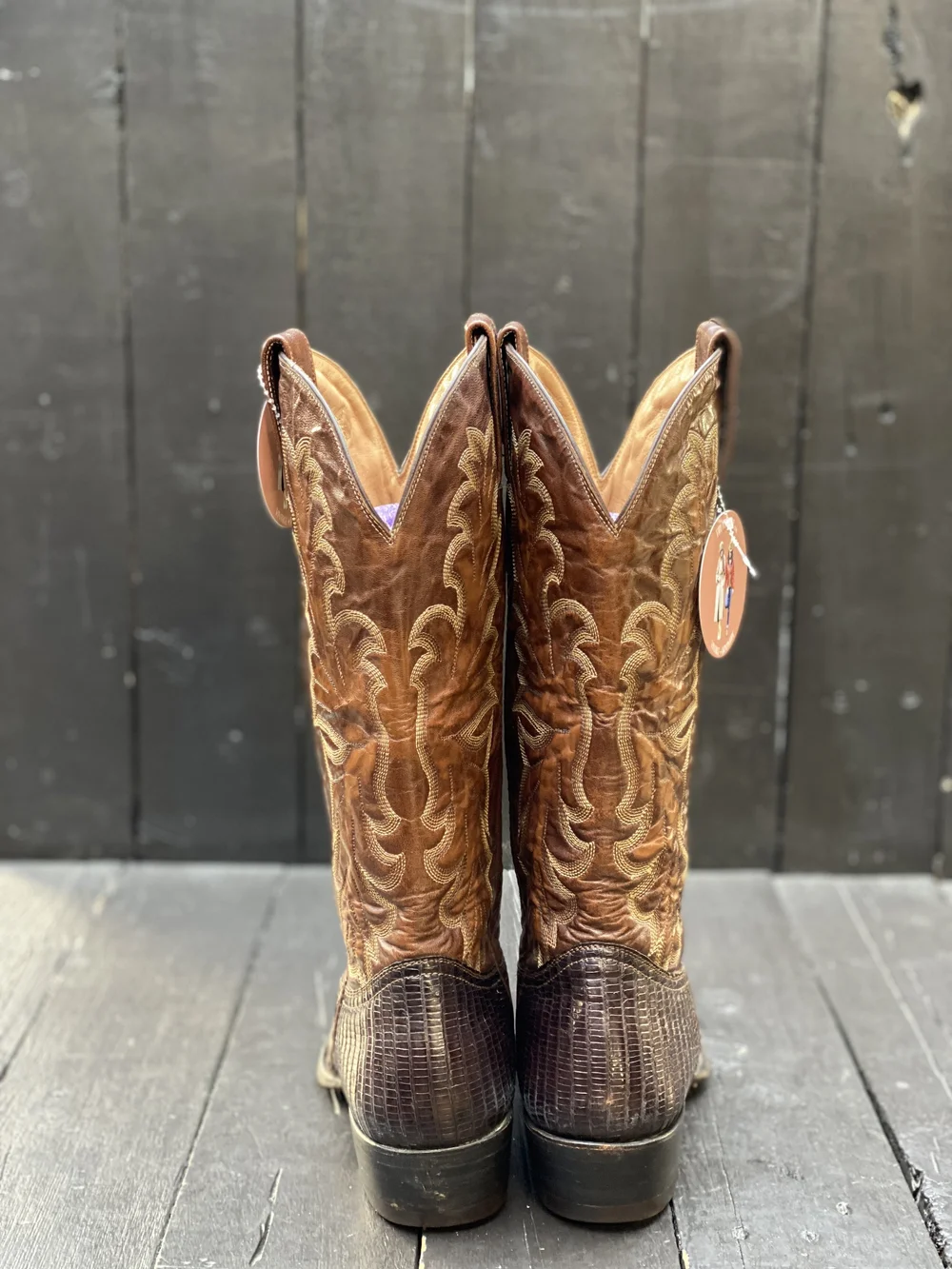 Montana Cowboy Boots Snakeskin Leather Western Boots Men\'s 8 Montana Cowboy Boots Snakeskin Leather Western Boots Men main image 4