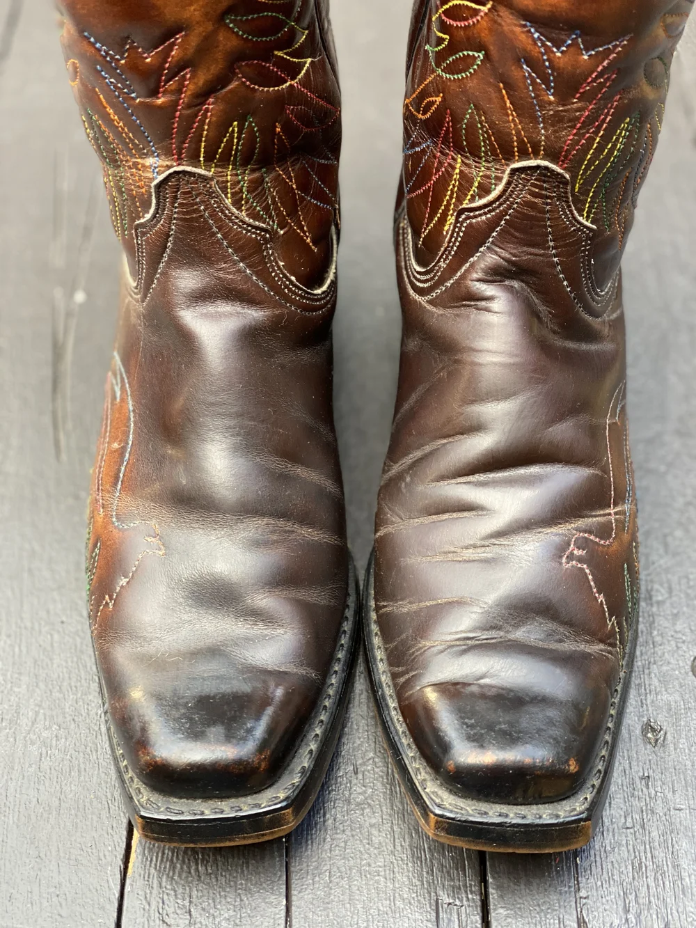 Mens 7D, Wrangler Boots — FauxyFurr Vintage + Handmade display picture 1