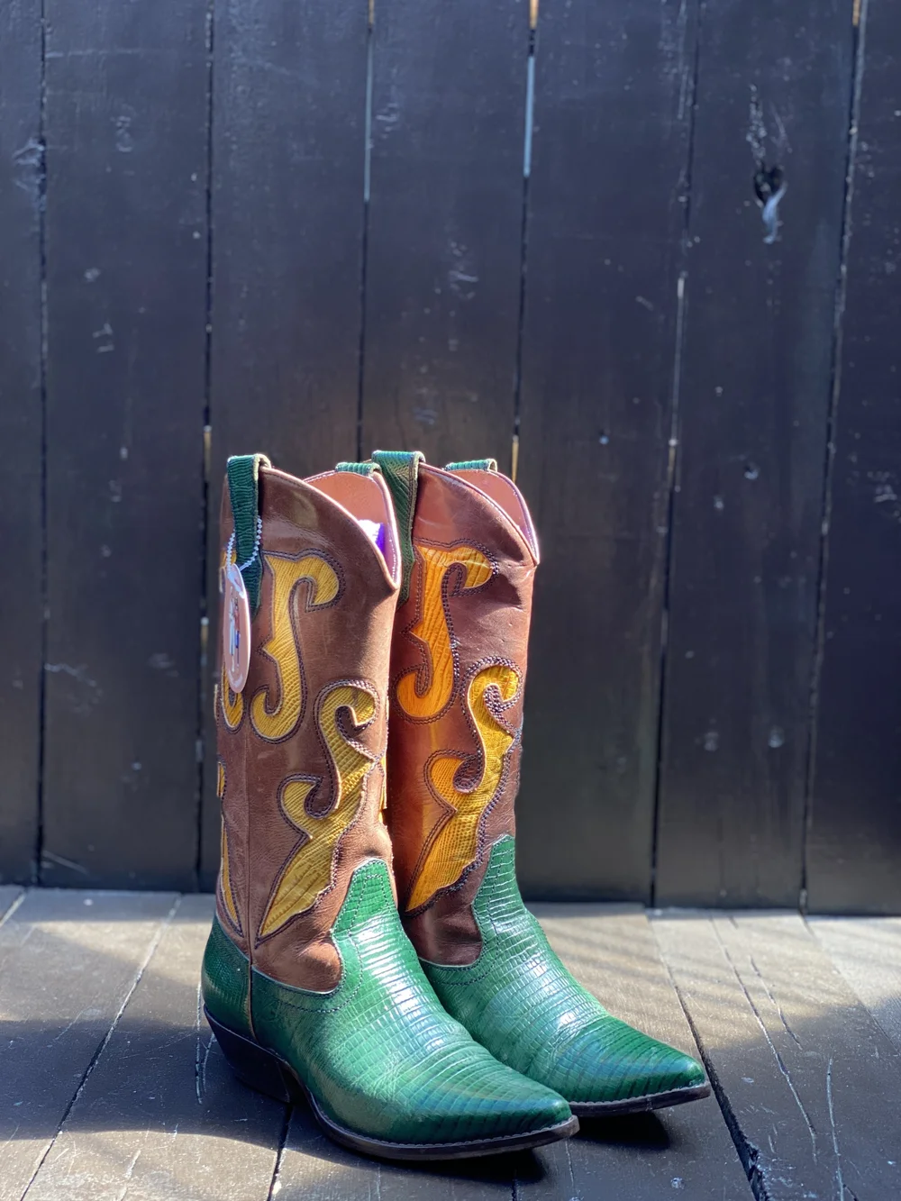 Bottes Cowboy Femme Nine West Evie – Cuir, Taille 7N (occasion)