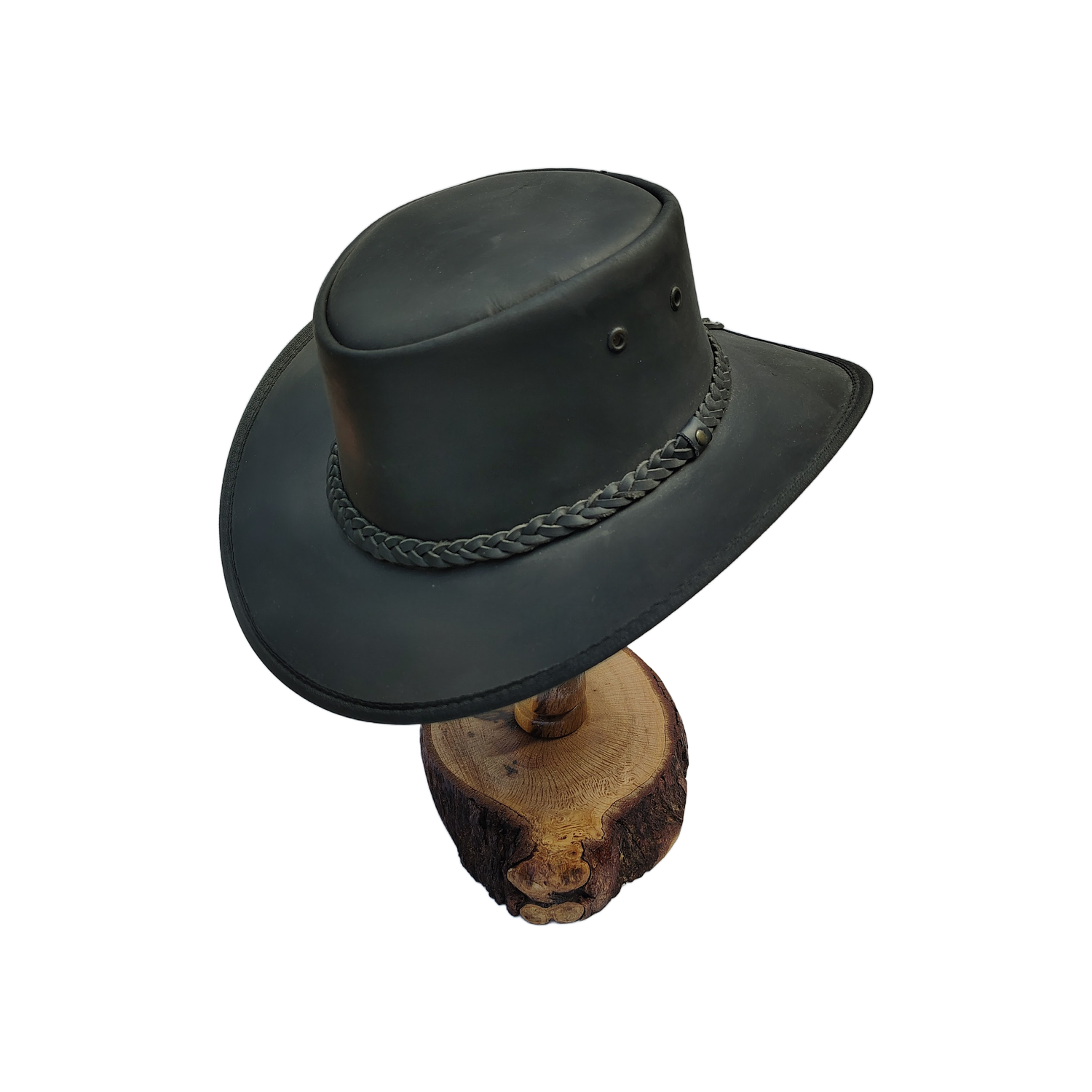 北原哲夫 私物　Vintage Leather Western Hat Lone Wolf Leather Hat — FauxyFurr Vintage + Handmade