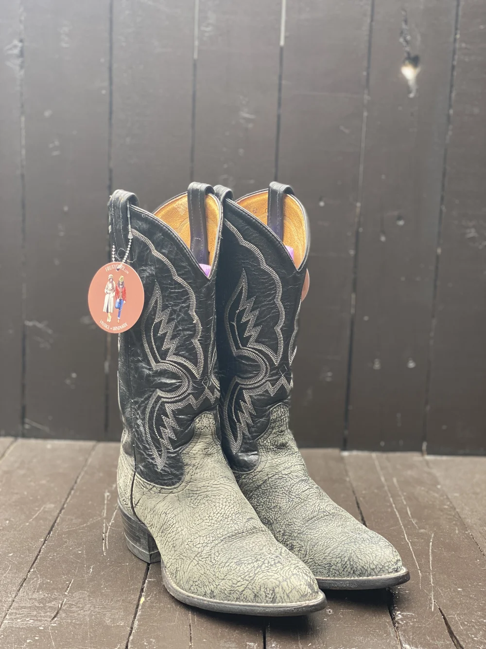 Mens 8.5D, Tony Lama Boots — FauxyFurr Vintage + Handmade display picture 2