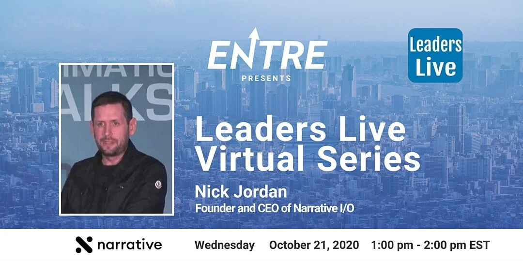 Leaders Live with Founder &amp; CEO of Narrative I/O