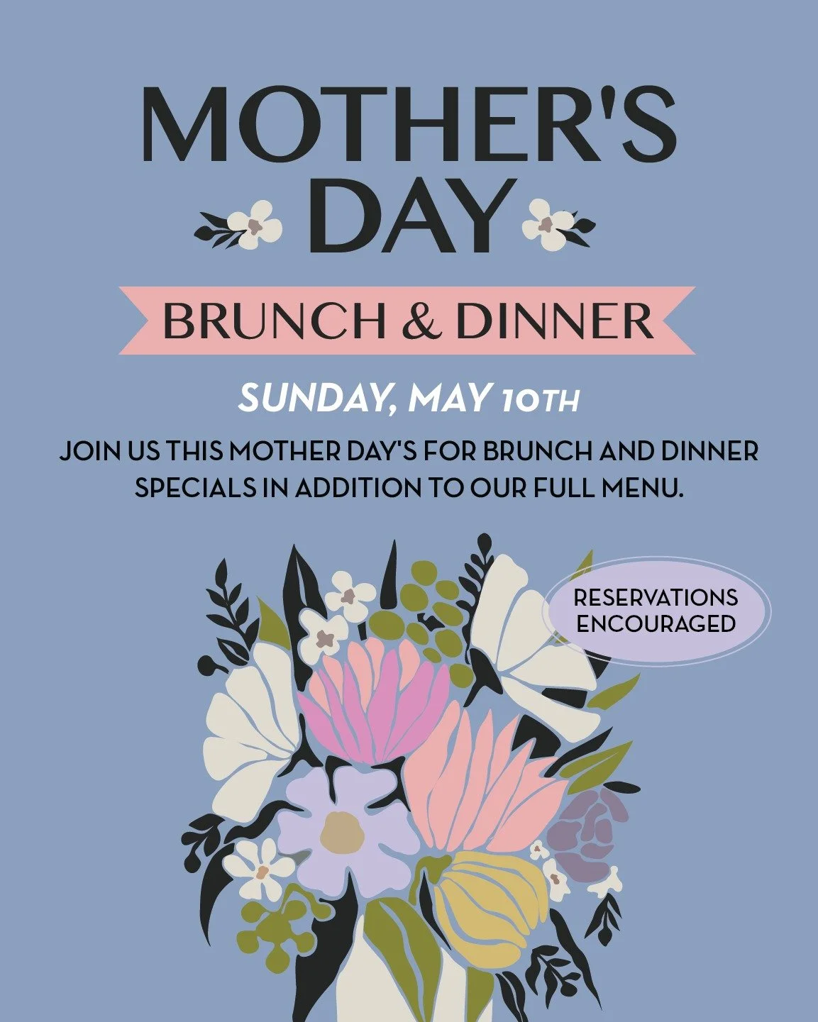 Celebrate Mother&rsquo;s Day at Cowan&rsquo;s Public 🌸

Join us Sunday, May 10th for a special day of brunch and dinner, featuring exclusive chef specials alongside our full menu.

Treat Mom to something memorable.
Reservations are highly encouraged