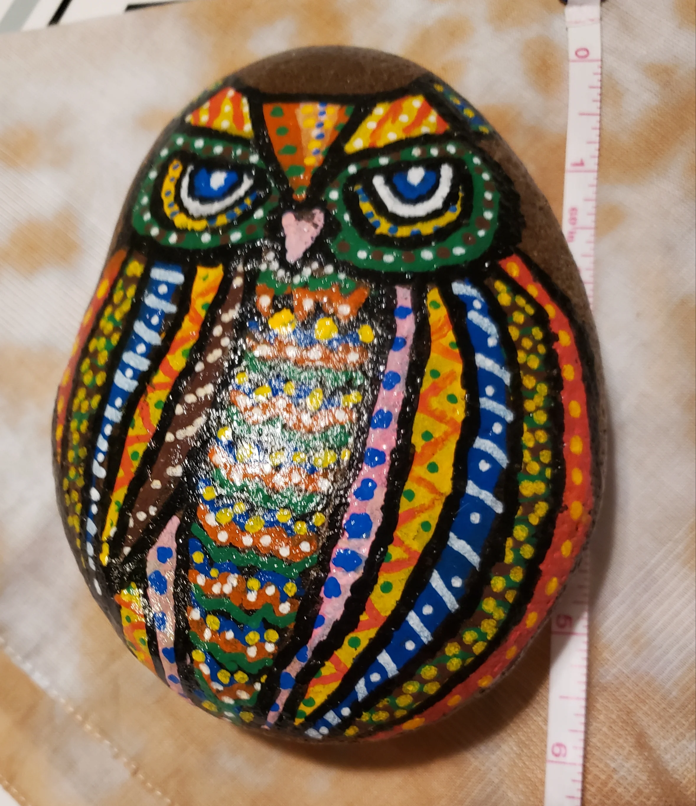 Owl at the moon  6"x5"x1.5"   4lbs.