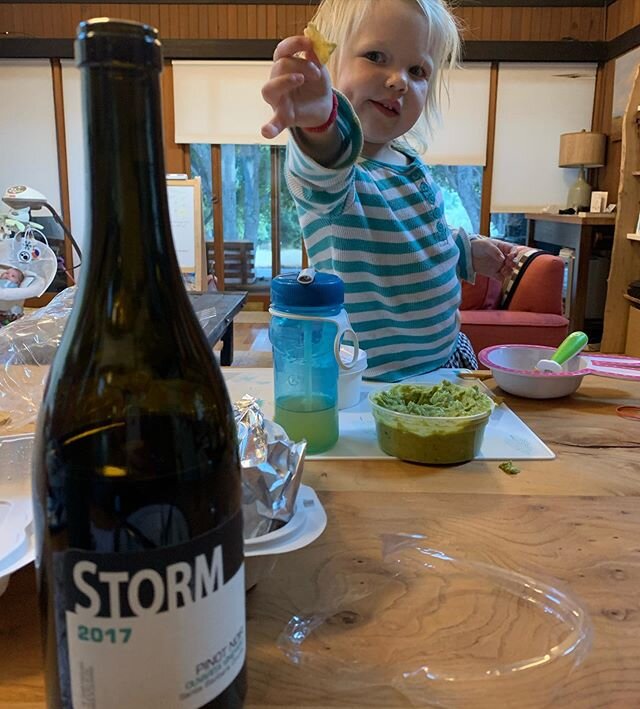 Quality! @stormwines Nice wine we&rsquo;re settling down with after a long trip. Thanks again breuh! @duvarita (probably made in the vineyard). Or, Maybe just great company... @margigem03