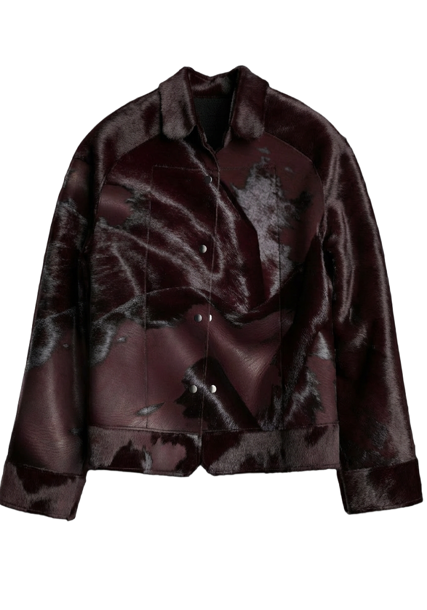 Draped Fine Calf Hair Jacket Wine.png