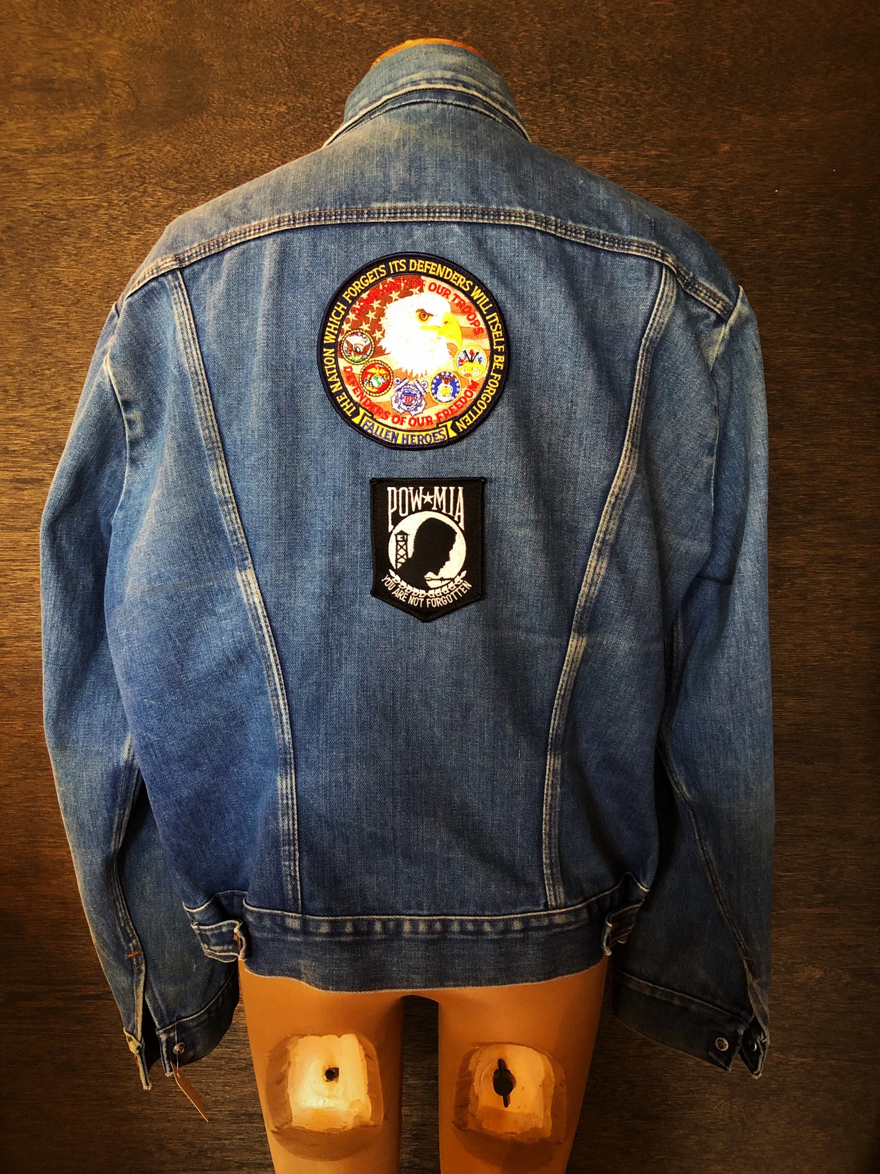 denim with patches