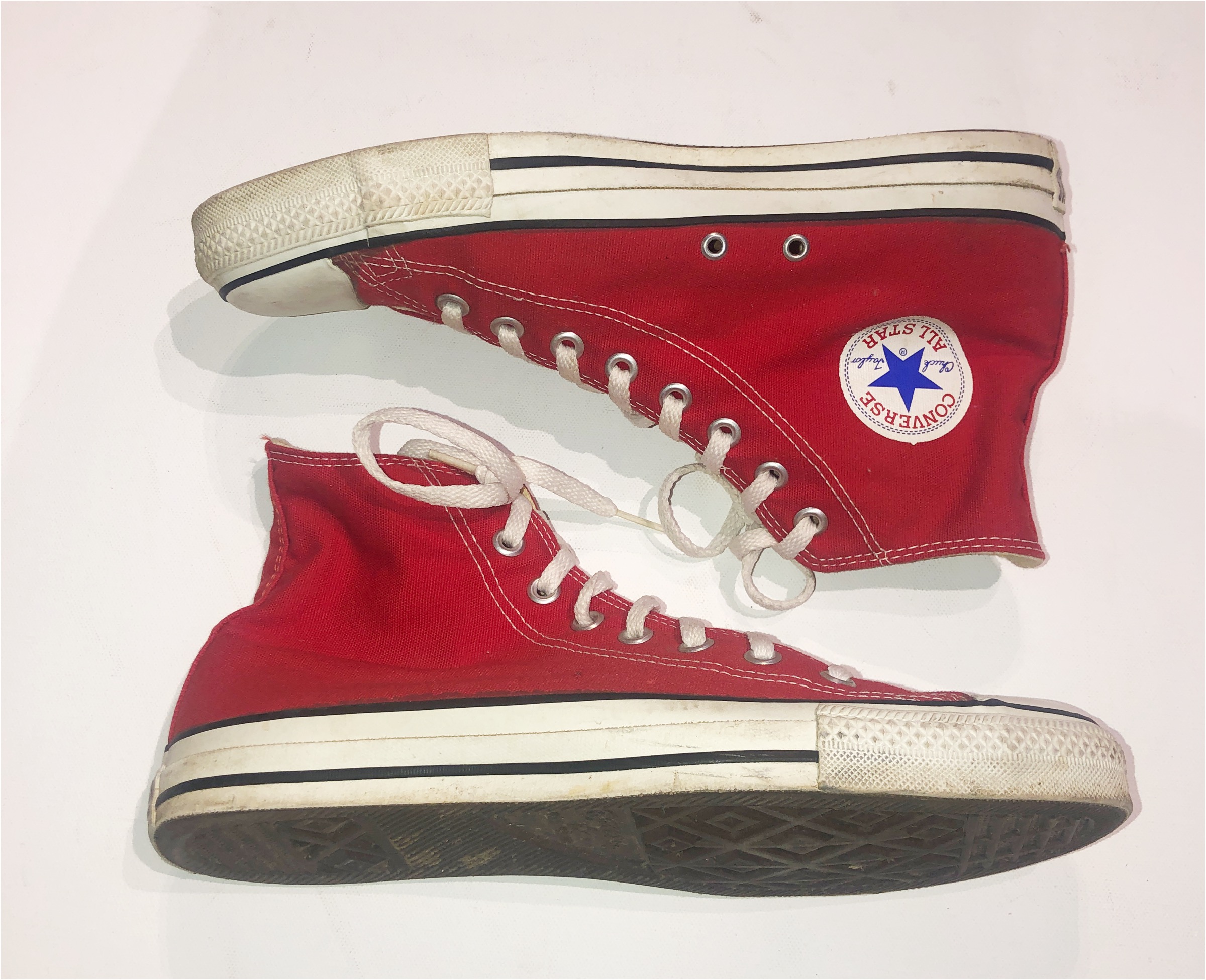 Vintage 1980's Red Converse High Tops — Star Struck Vintage