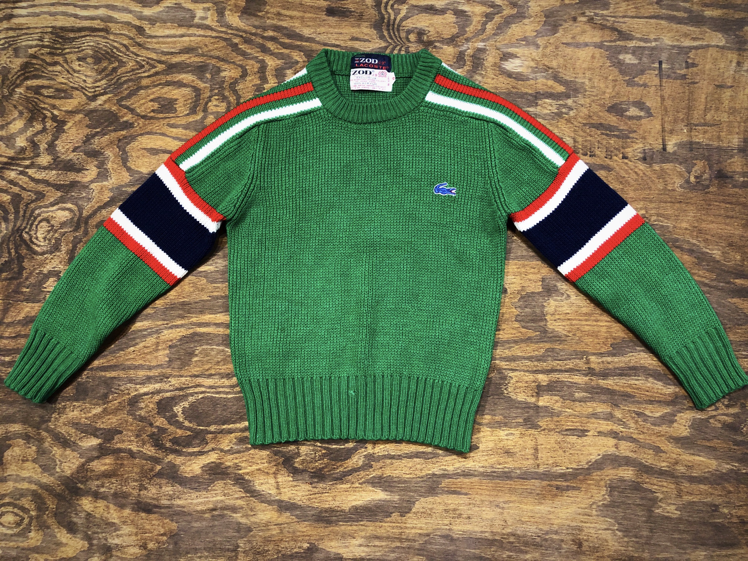 Vintage Kelly Green Izod Lacoste Sweater — Star Struck Vintage