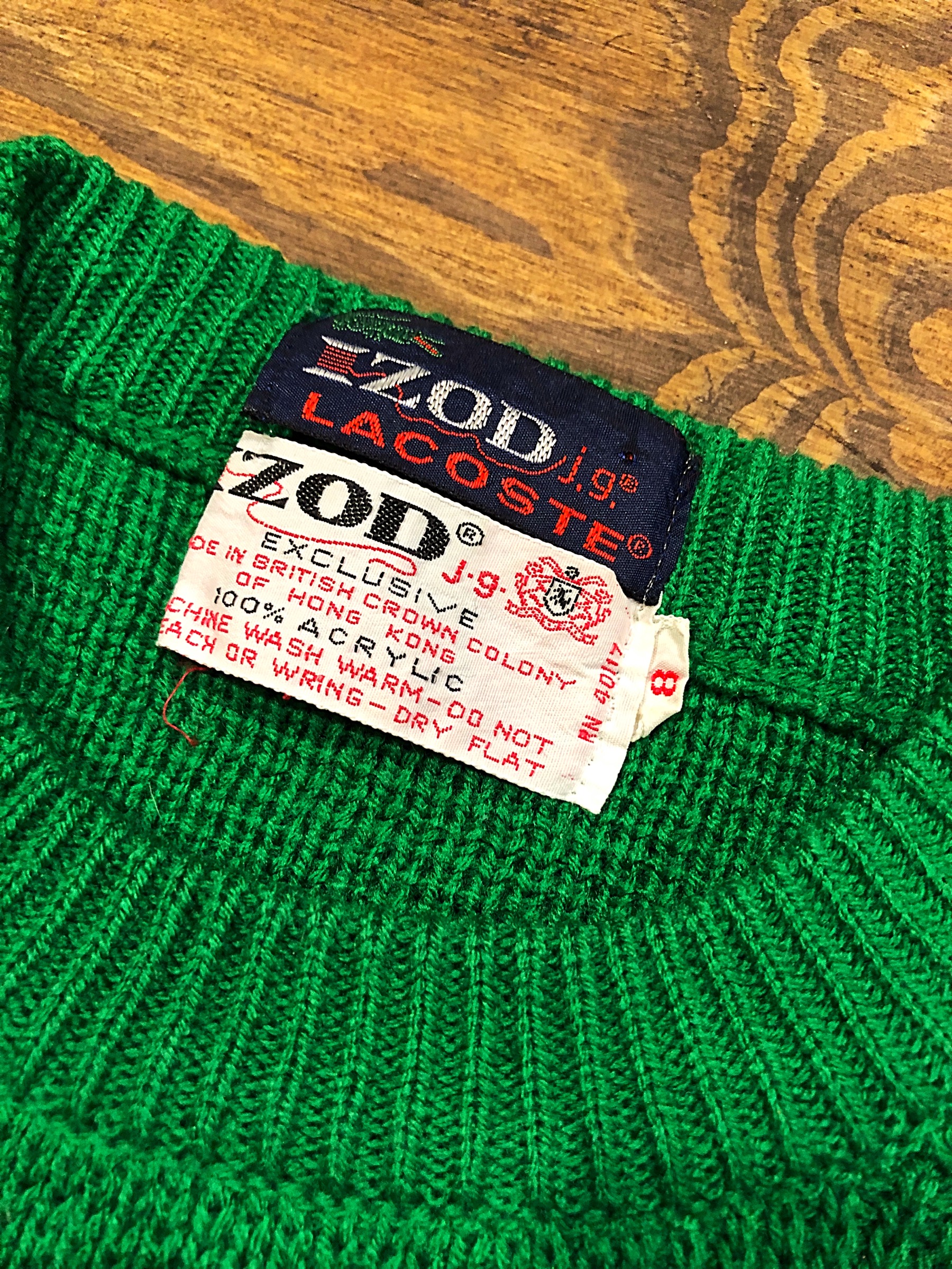 vintage izod lacoste sweater