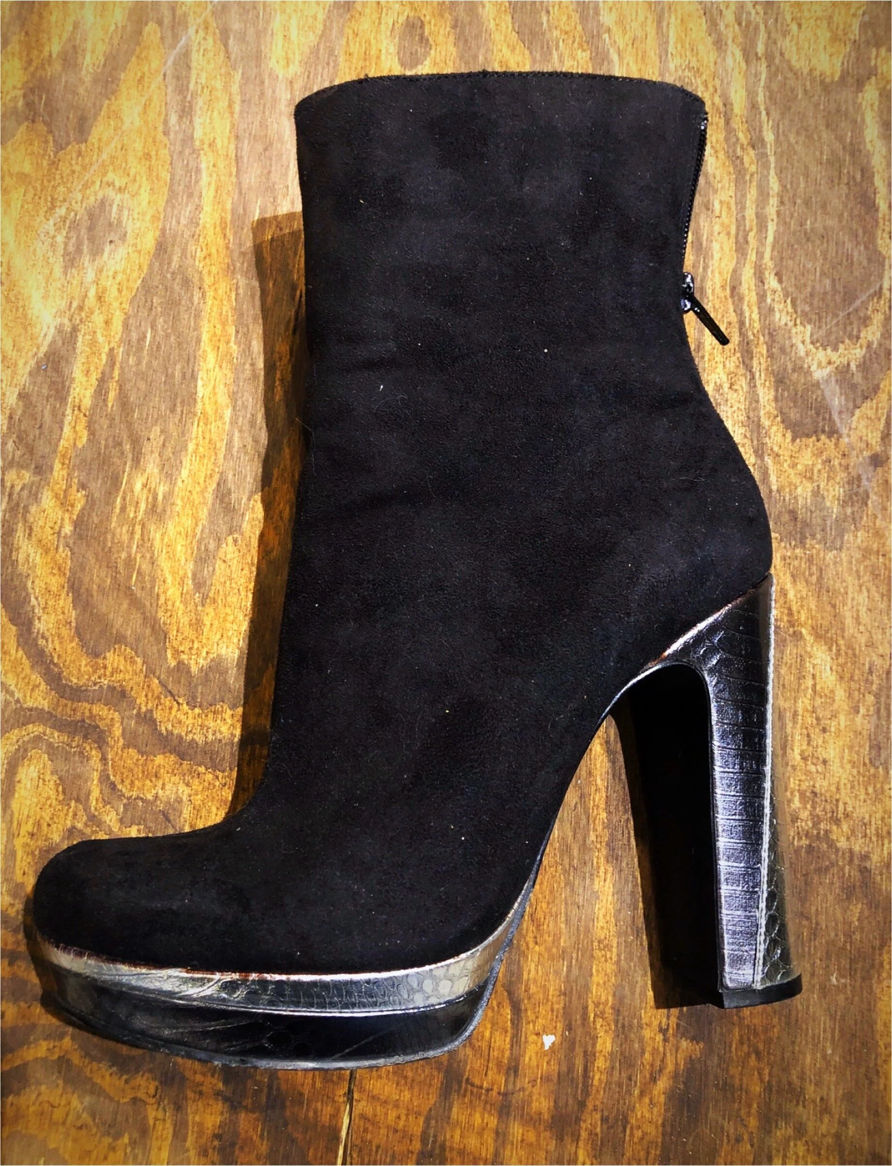 glam rock platform boots