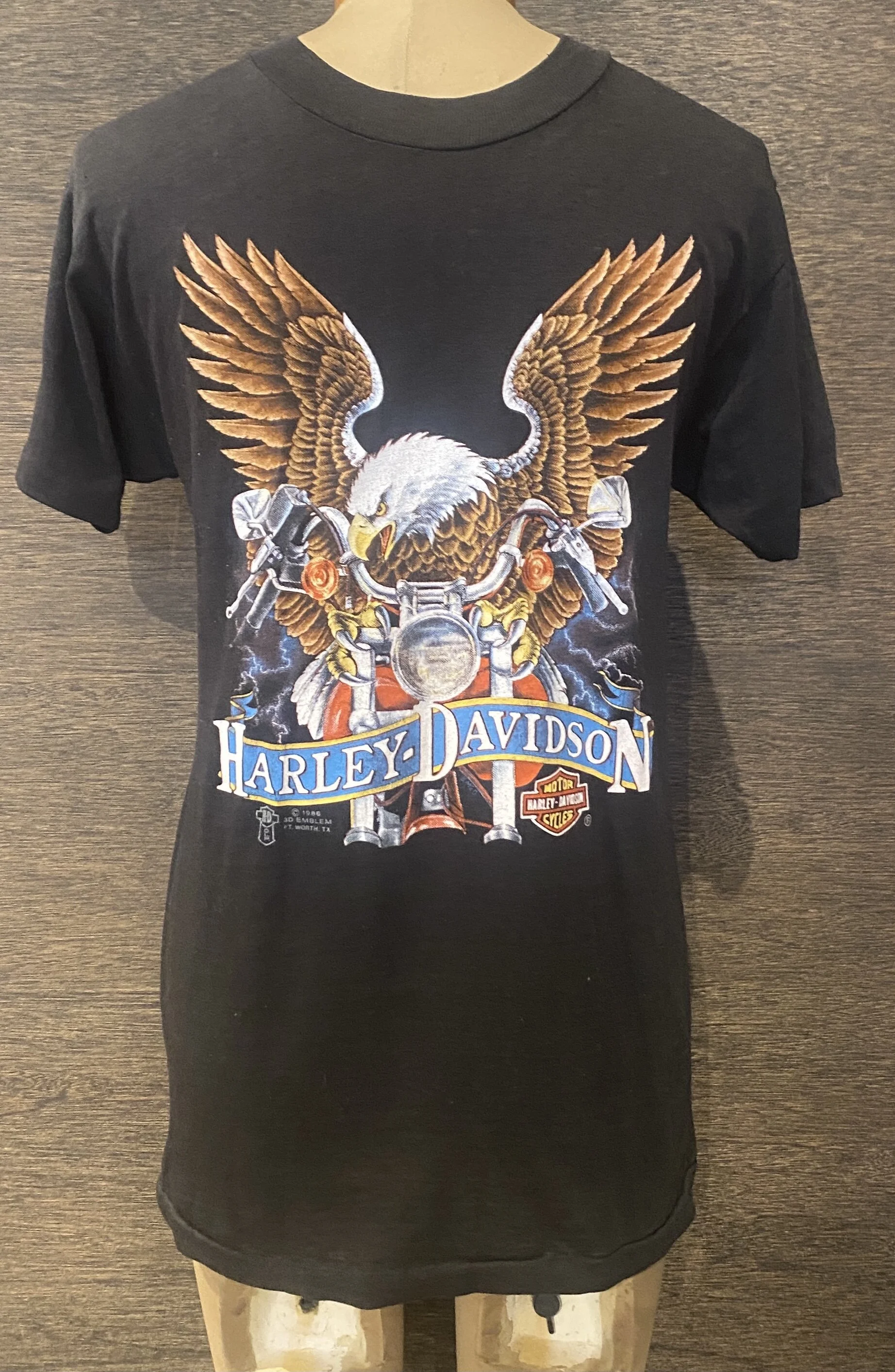 Vintage Paper Thin Harley Davidson 3D 