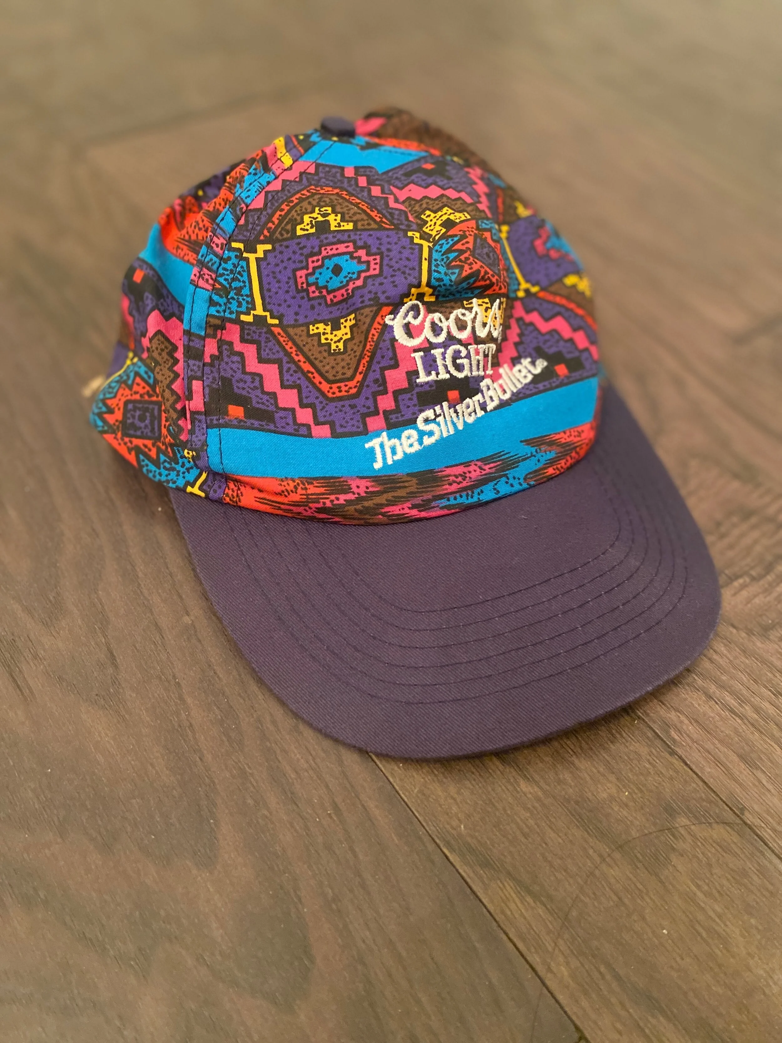 Vintage Coors Light Aztec Print Trucker 
