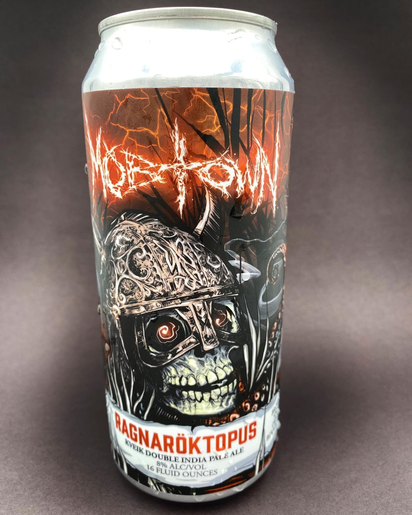 Here&rsquo;s the latest of the Octopus series I&rsquo;ve designed for my friends at @mobtownbrewing 
Ragnar&ouml;ktopus is a double IPA clocking in at 8%. Swing by and grab some! #marylandcraftbeer