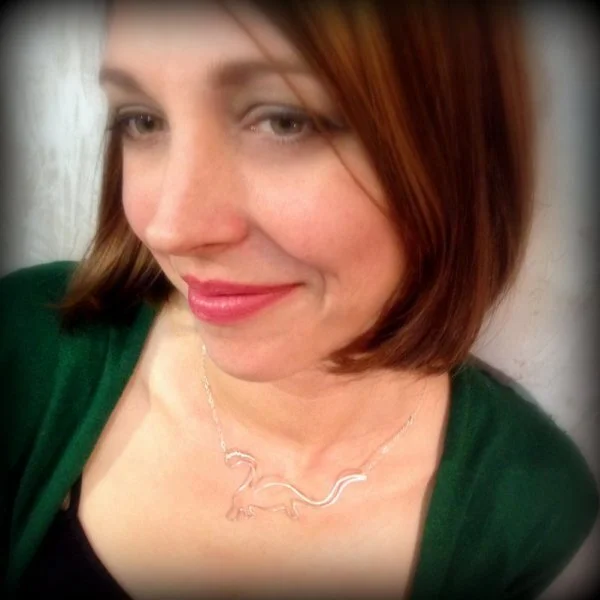 Silver Dinosaur Necklace