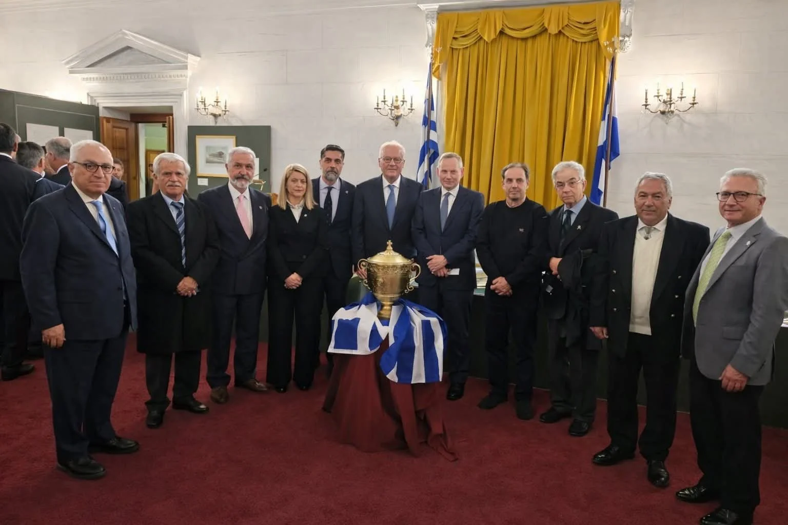 Αποκαλυπτήρια ληκύθου του  Στρατηγού Σπυρομήλιου με  συμμετοχή του Π.Ο.Α.Α 1821 στο Εθνολογικό Μουσείο.