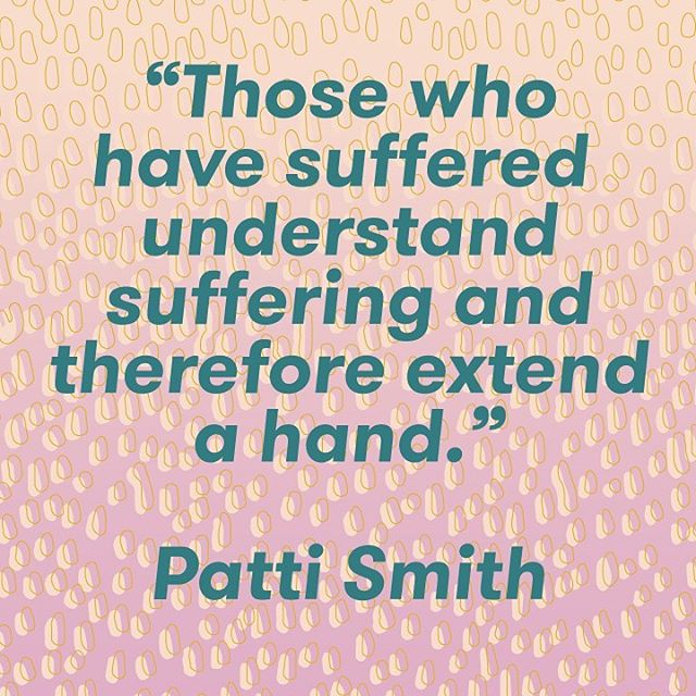 Wise words from the forever cool Patti Smith. 
@sowhatnowrip #grief #loss #deathsucks