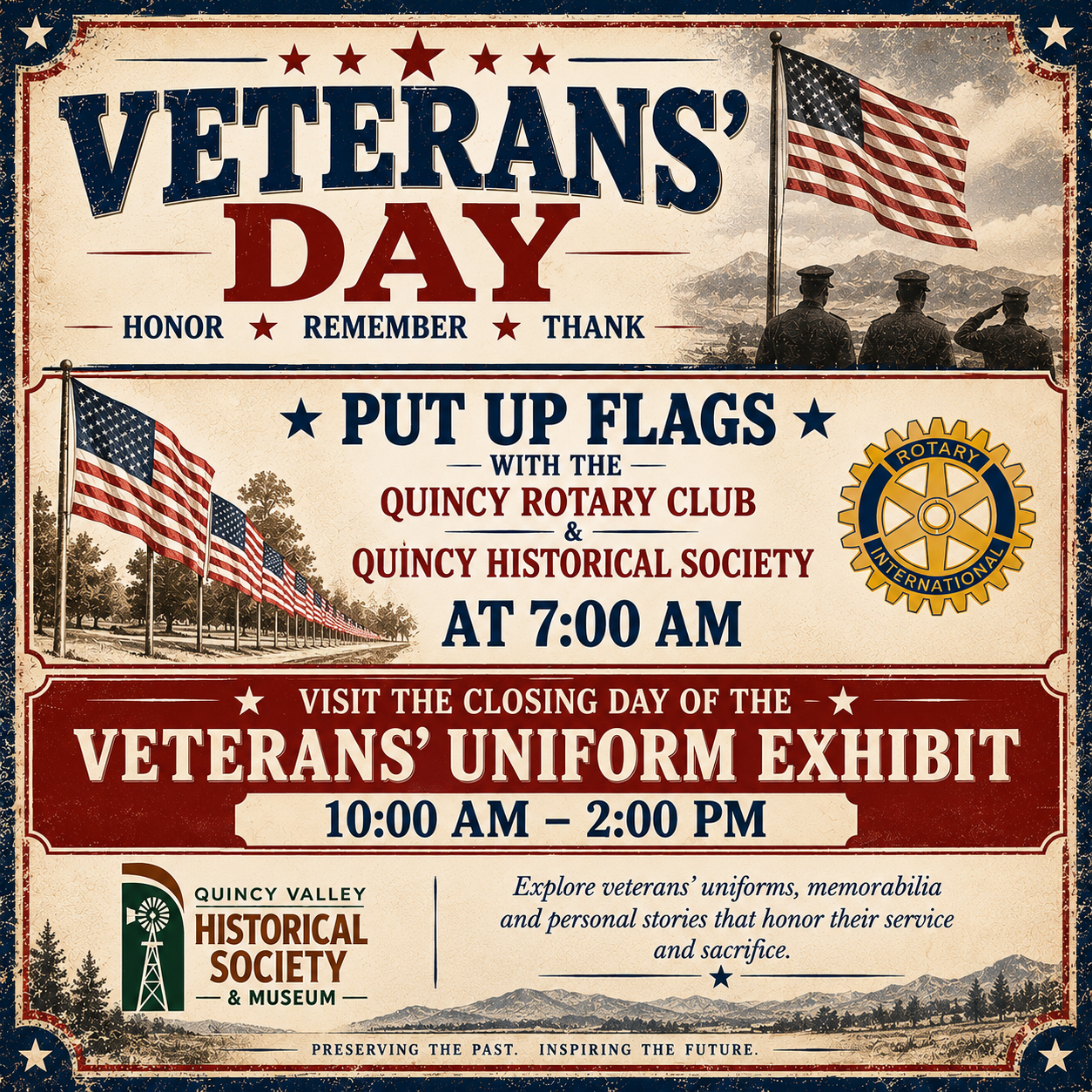 Veteran's Day with the Quincy Historical Society