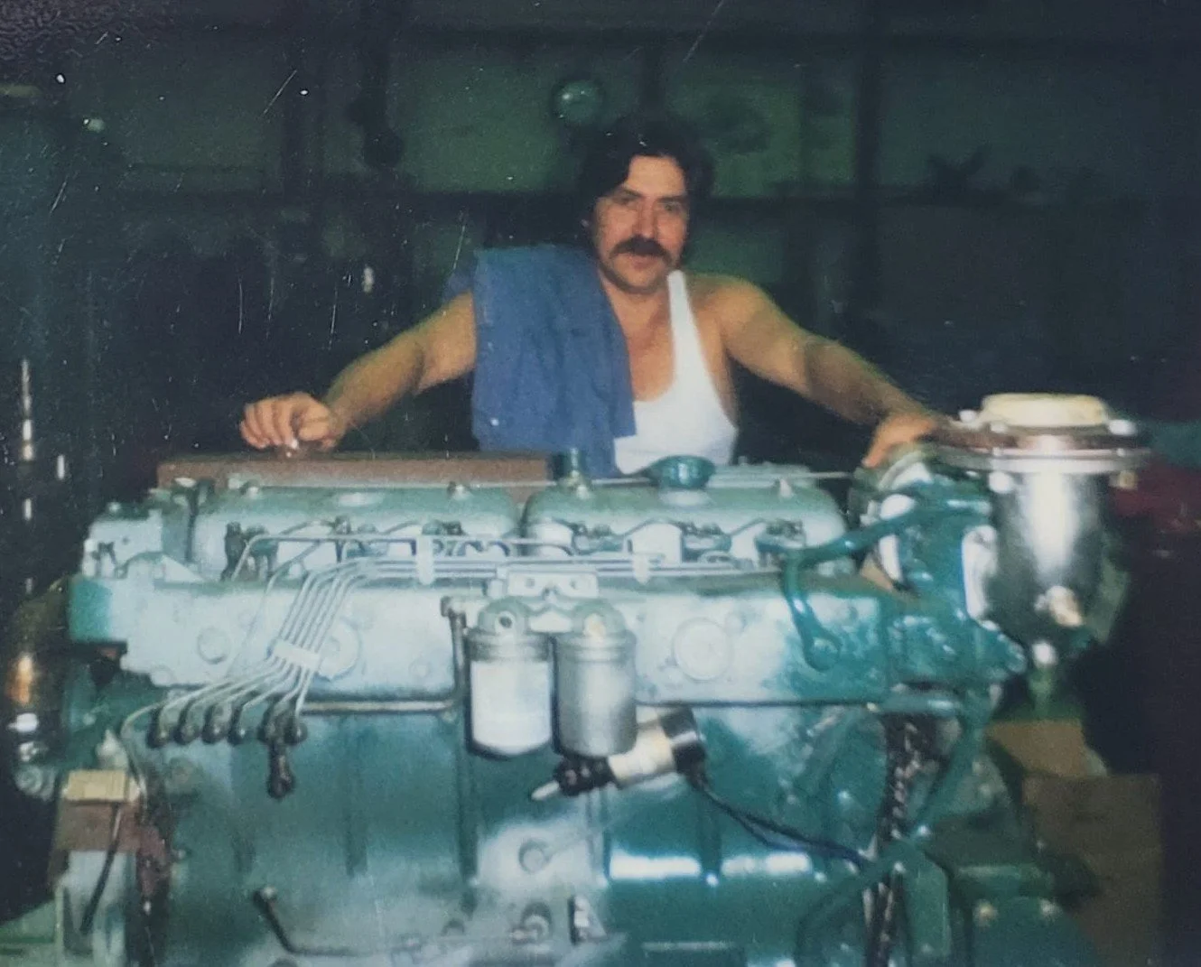 David Lobo with Volvo Penta engine.