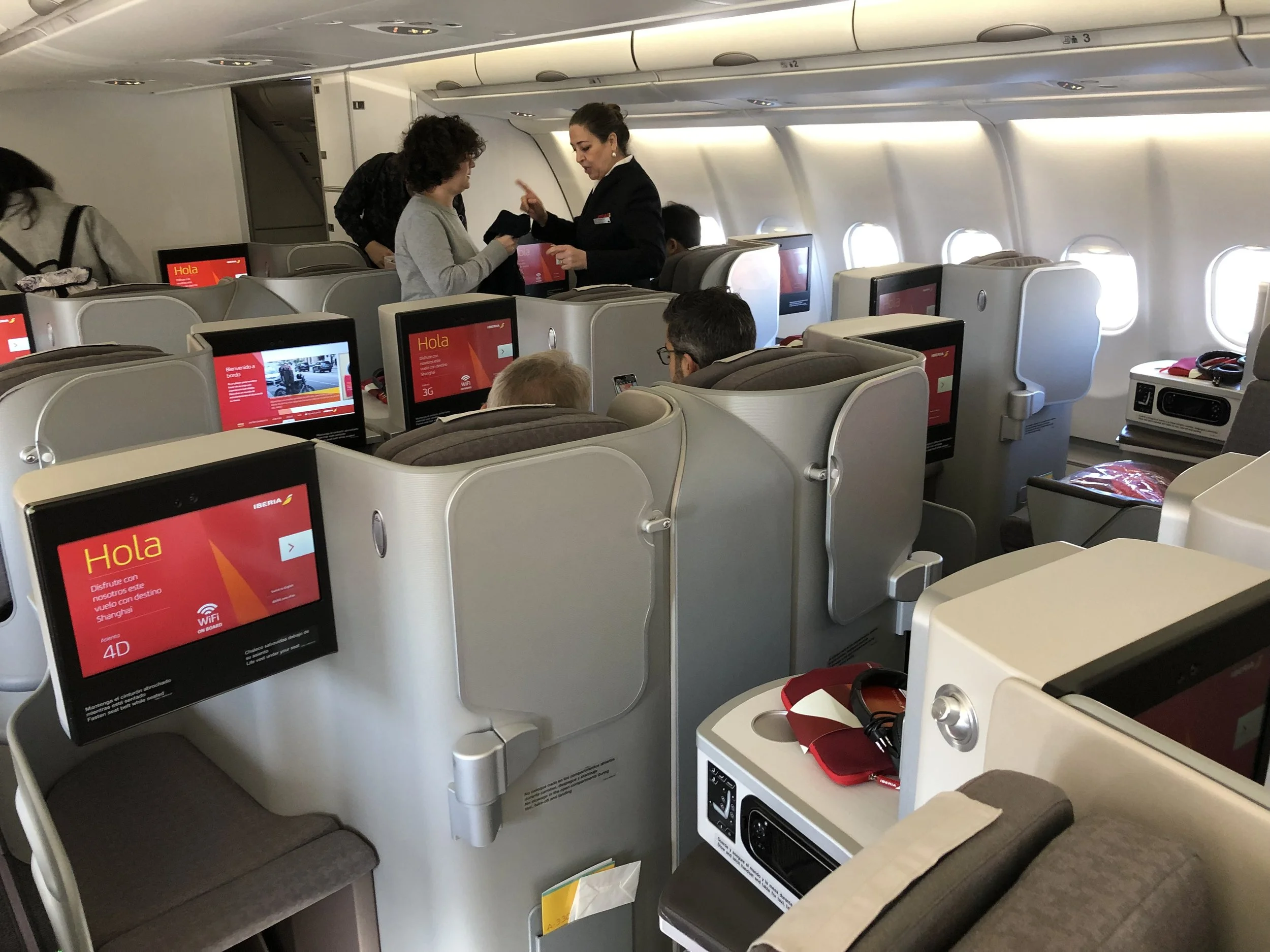 Review Iberia Business Class A330 0 Madrid To Shanghai Pudong Satay Onboard