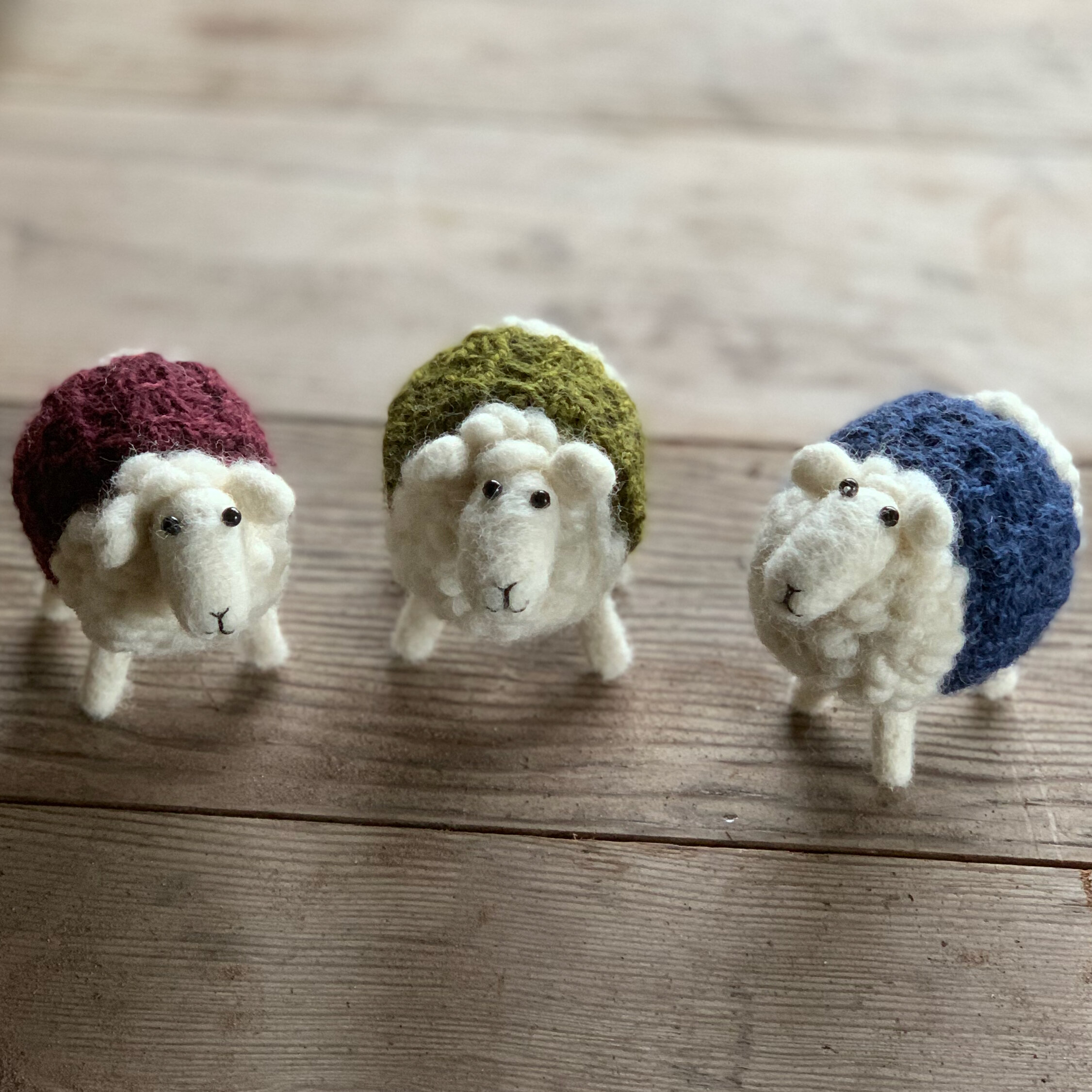 Handmade Wool Needle Felted Sheep with Woollen Jumper