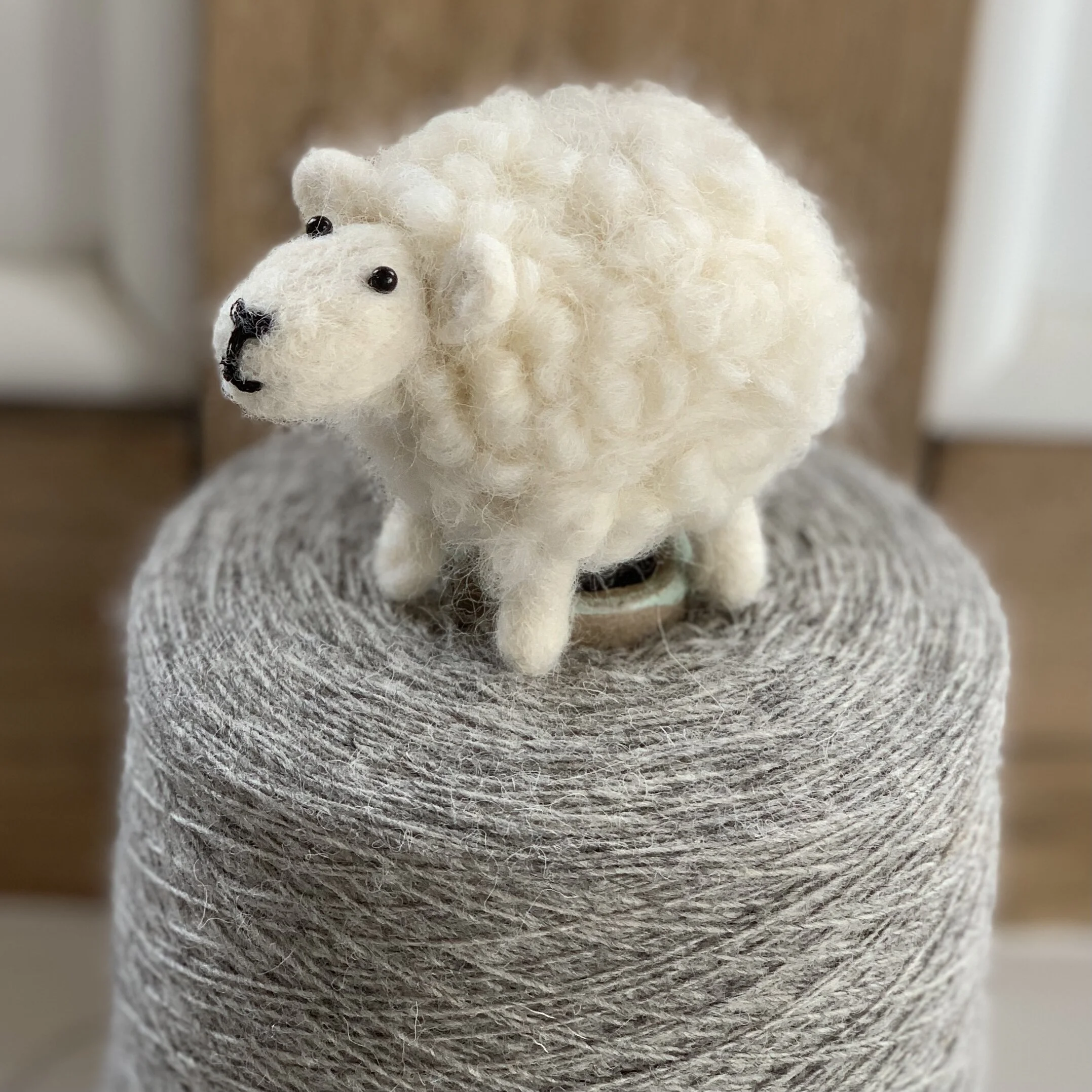 Handmade Wool Needle Felted Sheep