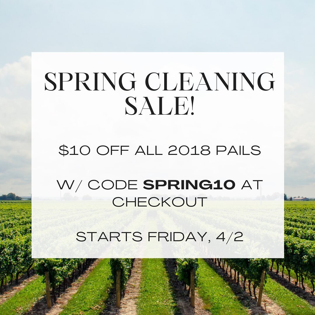 Sale starts Friday, April 2 at 8am PDT and will run until 9pm PDT on April 8.

We're clearing out some freezer space in the warehouse and discounting $10 off each and every 2018 pail that we have in stock.

Shop the link in our bio today and plan you